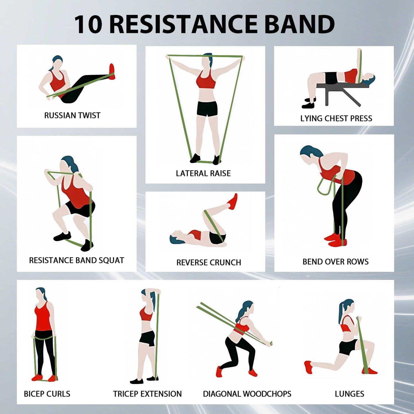 LEEKEY Resistance Bands Set for Pull-Up Assistance & Full-Body Training, Multi-Level Exercise Bands with Bag for Home Workouts, Physical Therapy, Strength Training (Men/Women)