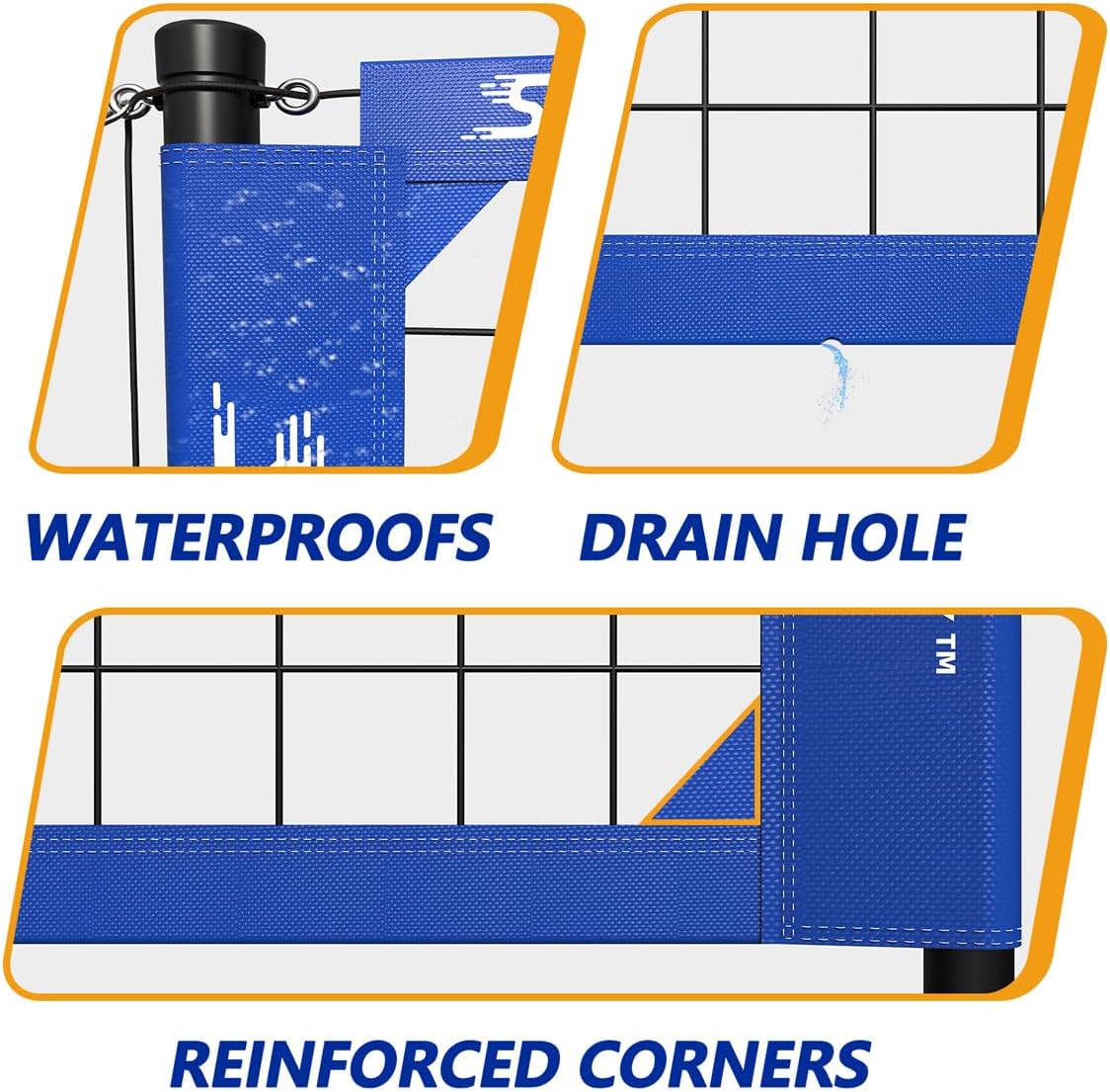 Outdoor Heavy Duty Volleyball Net Set, Anti-Sag Design, Adjustable Aluminum Poles, Portable Volleyball Net for Backyard,Grass and Beach