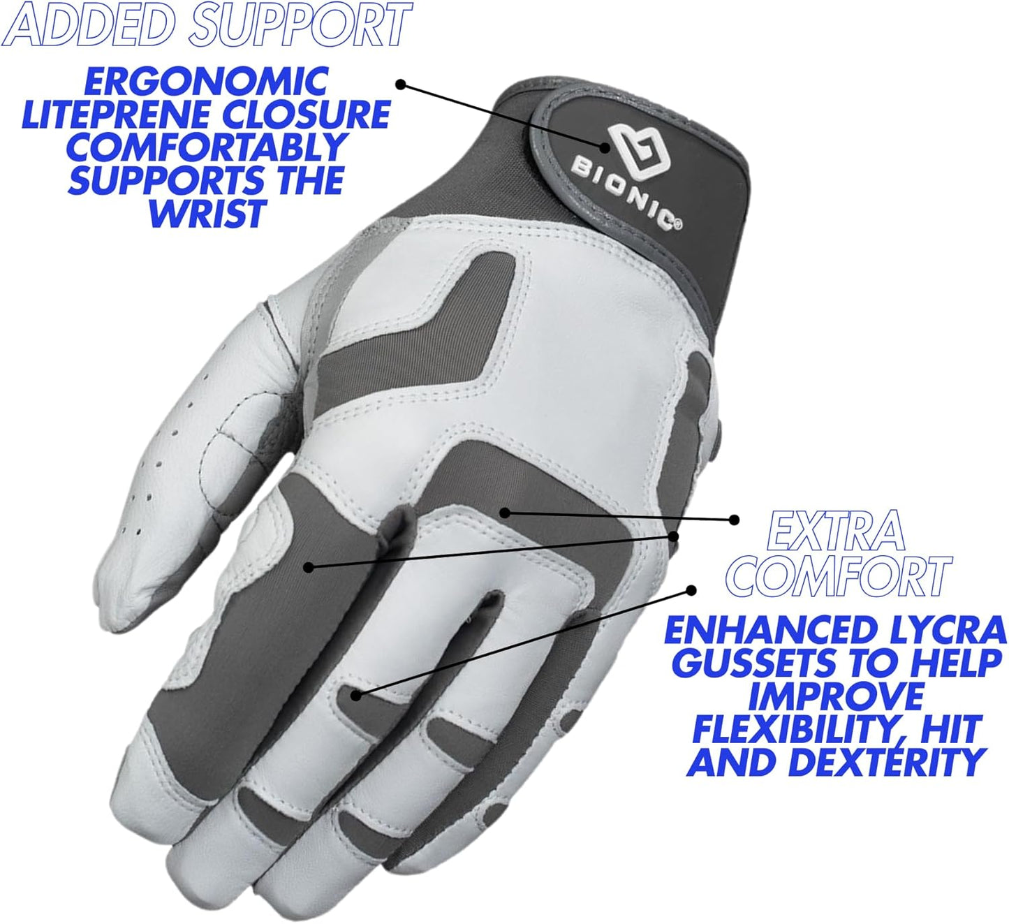 Bionic Men's ReliefGrip 2.0 Golf Glove