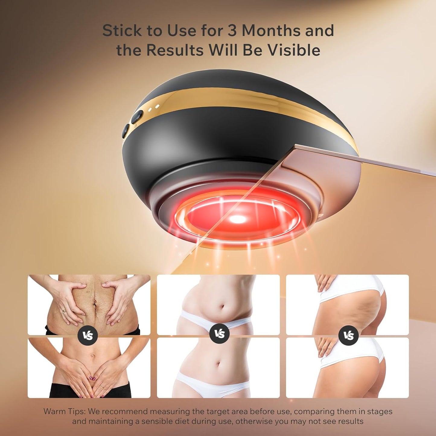 Depsoul Body Massager, 2 in 1 Professional Wireless Electric Massager with 3 Gears for Belly, Waist, Leg, Butt, Arm (Black)