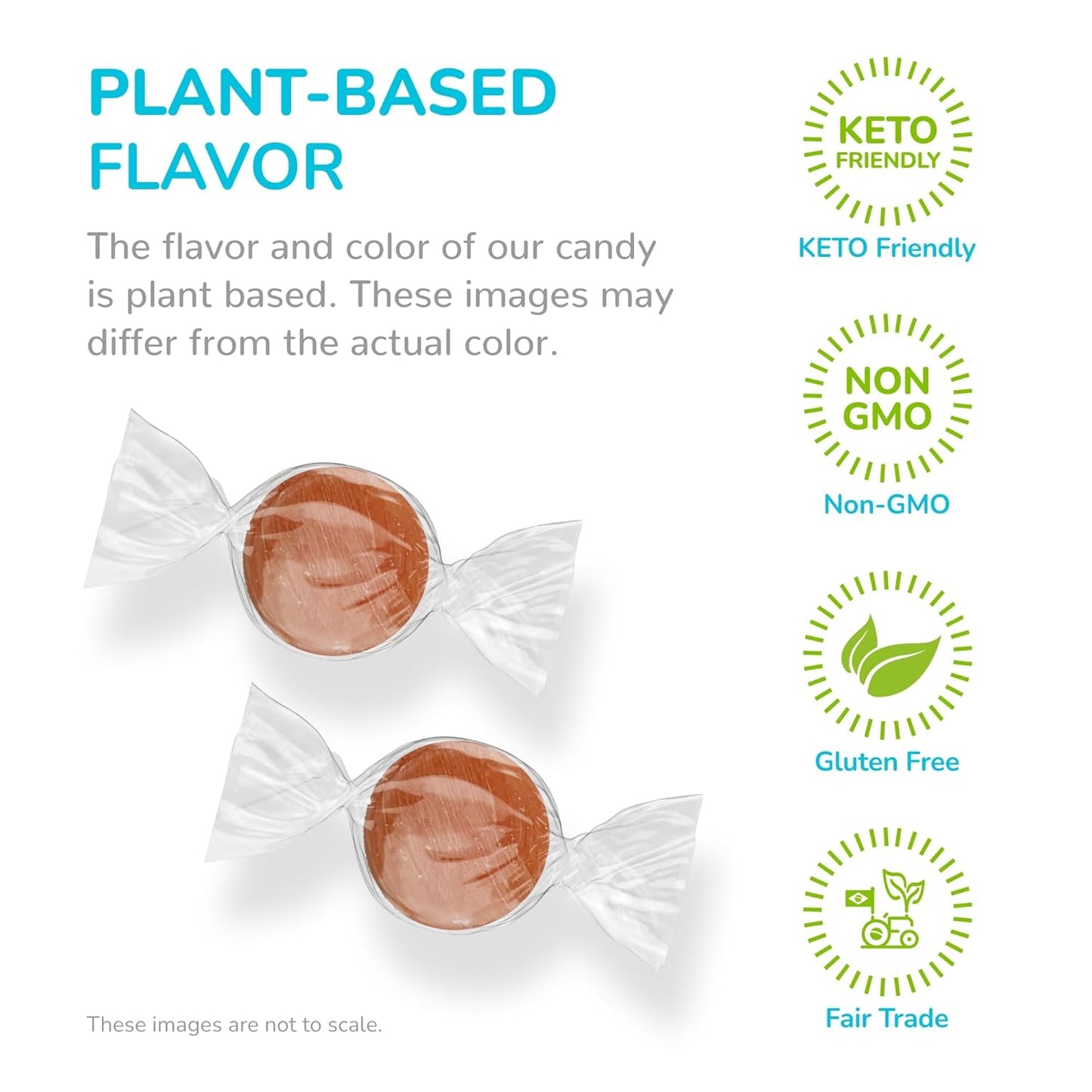 Stevita Hard Candy, Outrageous Orange - 25 Individually Wrapped Pieces - Sugar & Aspartame Free - Naturally Flavored & Sweetened - Non-GMO, Gluten Free, Keto Friendly