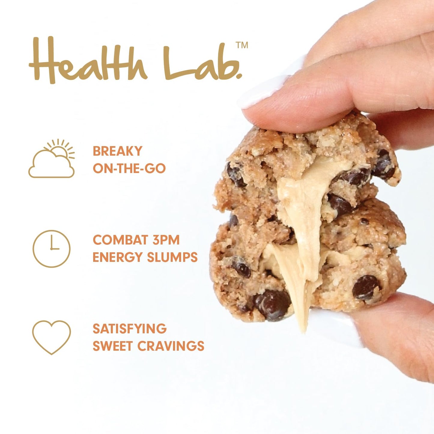 Health Lab - Cookie Dough Custard Filled Balls 480g (12 x 40g)