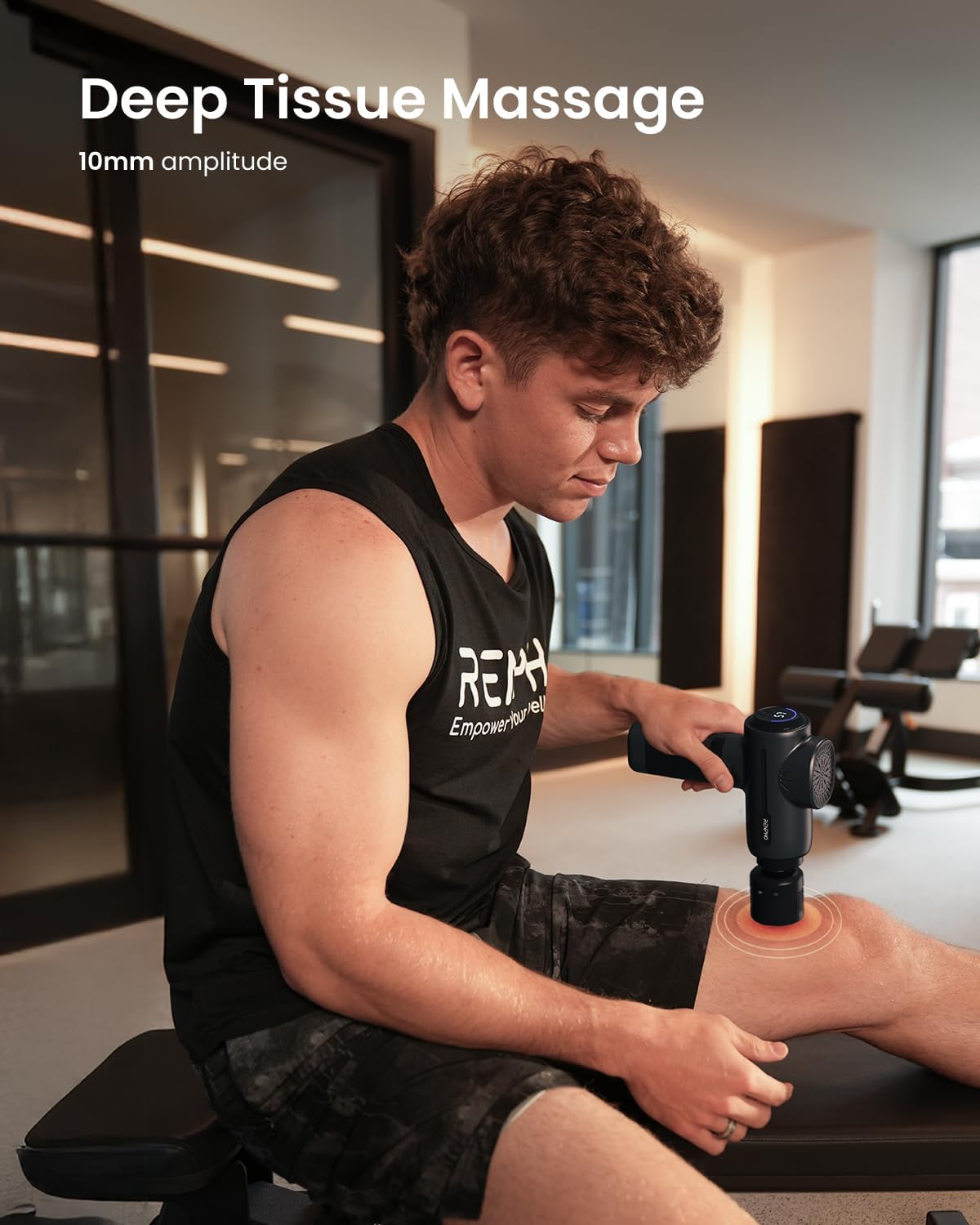 RENPHO Massage Gun with Heat and Cold, Portable Percussion Muscle Deep Tissue Massager with Carry Case, Gifts for Men Women