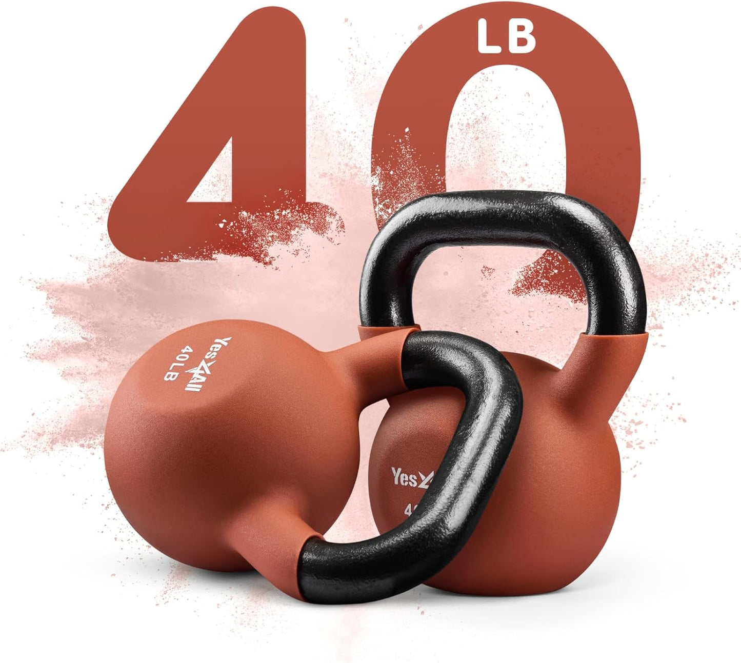 Yes4All Kettlebells 5lbs-65lbs & Kettlebell Sets Adjustable Weights, Kettlebell for Weight Training, Home Workout Equipment with Secure Grip for High Rep, Exercise Equipment