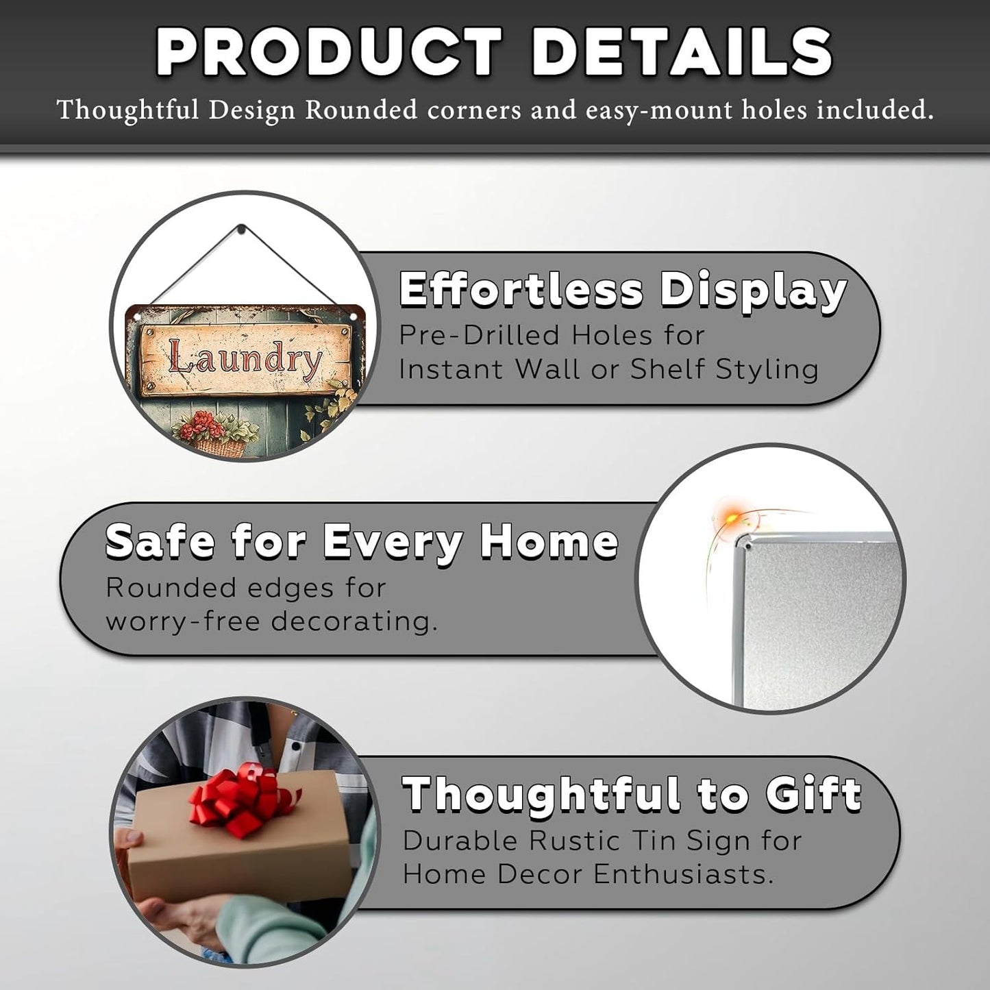 Vintage Laundry Room Tin Sign Retro Metal Poster Funny Laundry Wall Art Cafe Toilet Farm Room Garden Plaque Outdoor Farmhouse Decor Bathroom Restroom 12 * 8inch