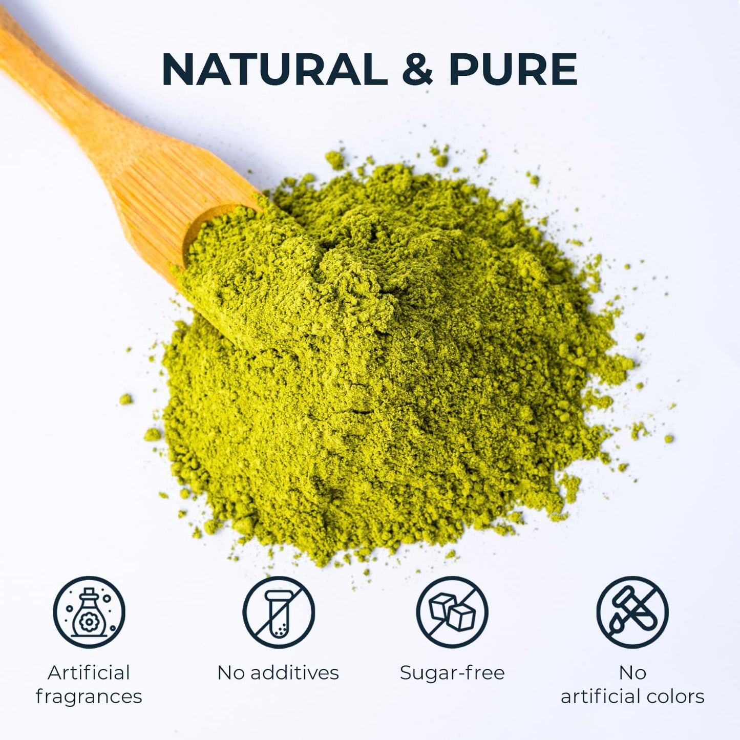 Pandan Leaf Powder 8.82 Oz, Pure & No Sugar Added, Caffeine Free, Refreshing Taste, Versatile Pandan Leaf Powder for Tea, Smoothie, Cooking, Natural Food Coloring