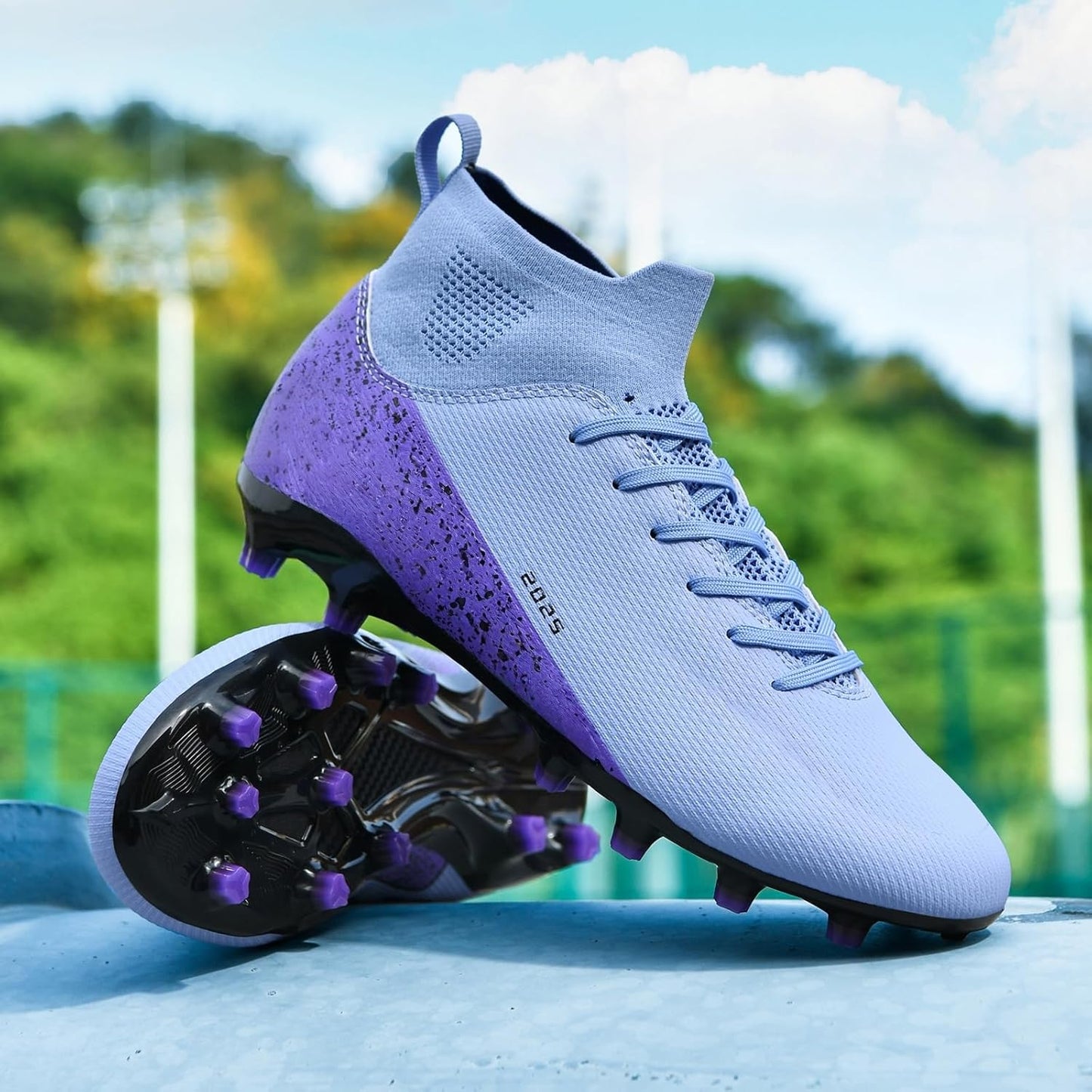 Soccer Cleats for Mens Womens Indoor Soccer Shoes Unisex Baseball Turf Shoes Youth Rugby Shoes Adult AG FG TF Football Boots Wide Training Sneaker