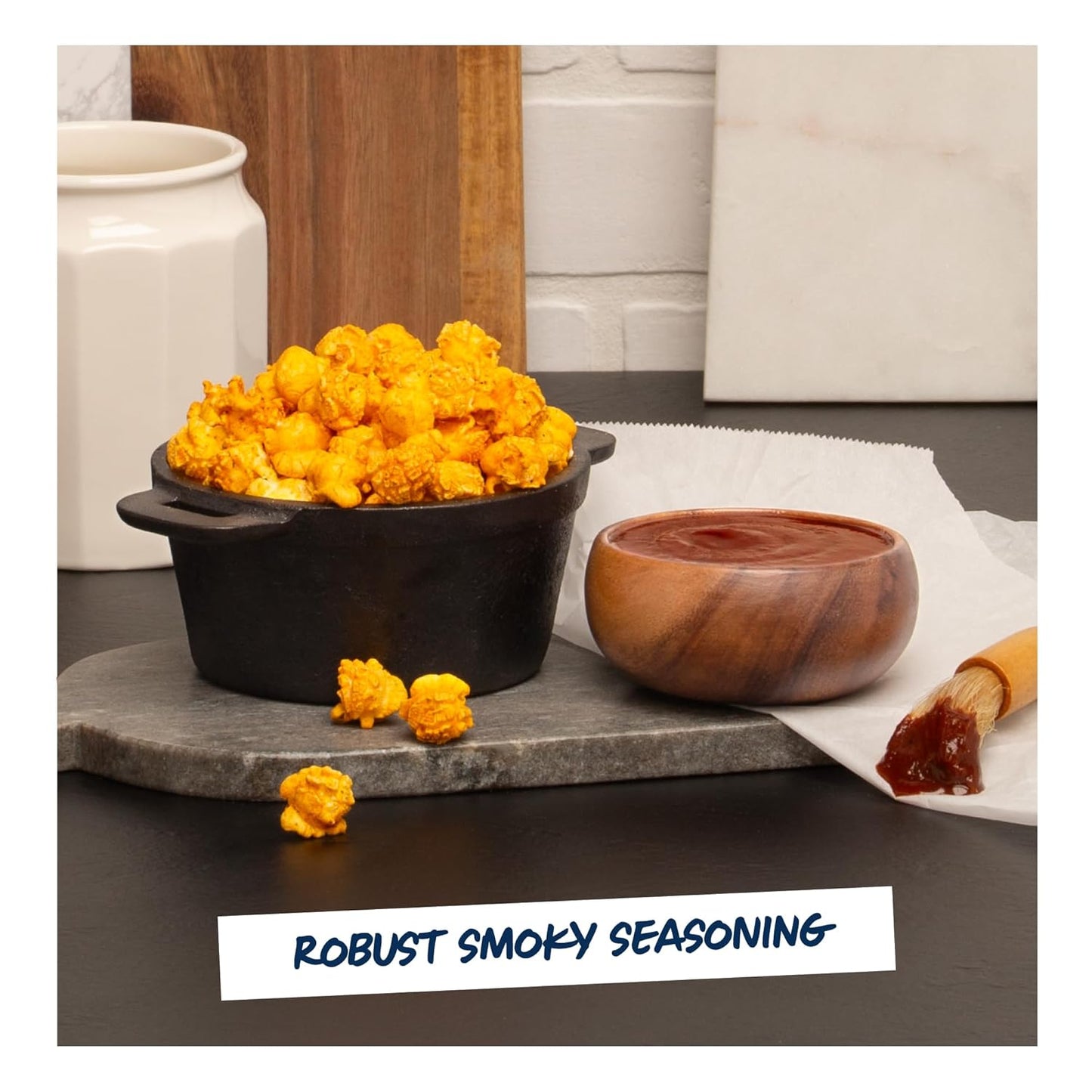 Garrett Popcorn Smoked BBQ, 4.0oz, 4 Bags, BBQ Popcorn, Gluten Free, Savory Snack, Popped Pop Corn Bags