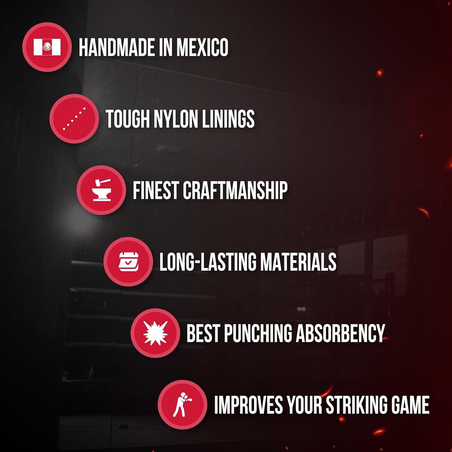 CLETO REYES Platform Leather Punching Speed Bag for Boxing, MMA, Muay Thai, Training Equipment, Classic Red, Small