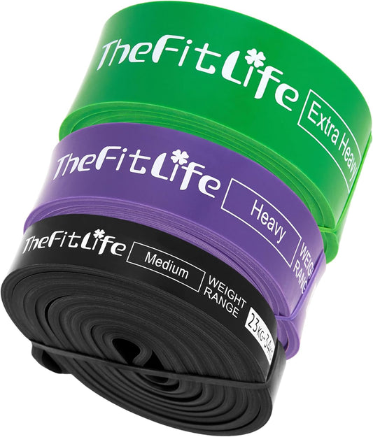 TheFitLife Pull Up Assistance Bands- Resistance Bands for Working Out, Long Workout Bands for Exercise, Fitness Band for Pullup Assist, a Substitute of Dumbbell Set and Kettlebells, Barbell
