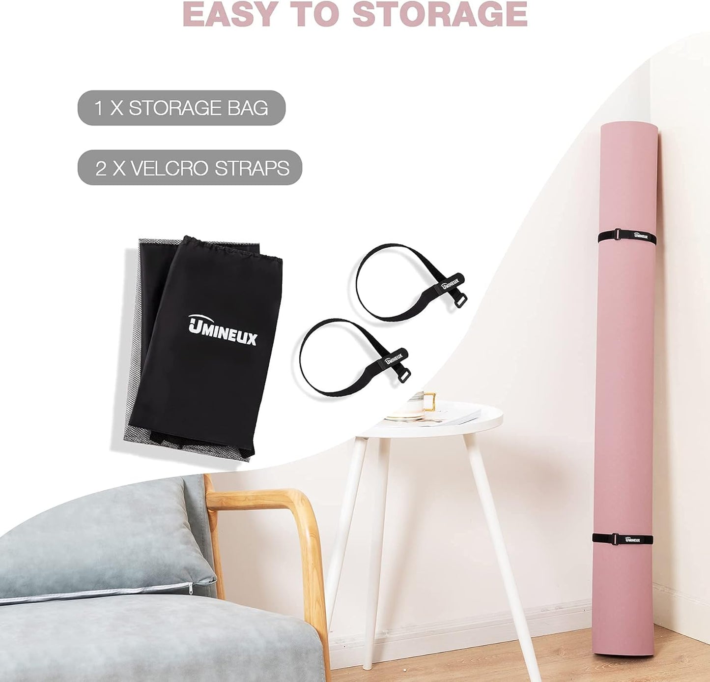 Large Yoga Mat for Men and Women 1/4 & 2/5 Inch Extra Thick TPE Fitness Mat for Home Gym Workout, Non-Slip, Eco Friendly Exercise Mat for Yoga, Pilates, Stretching, Meditation