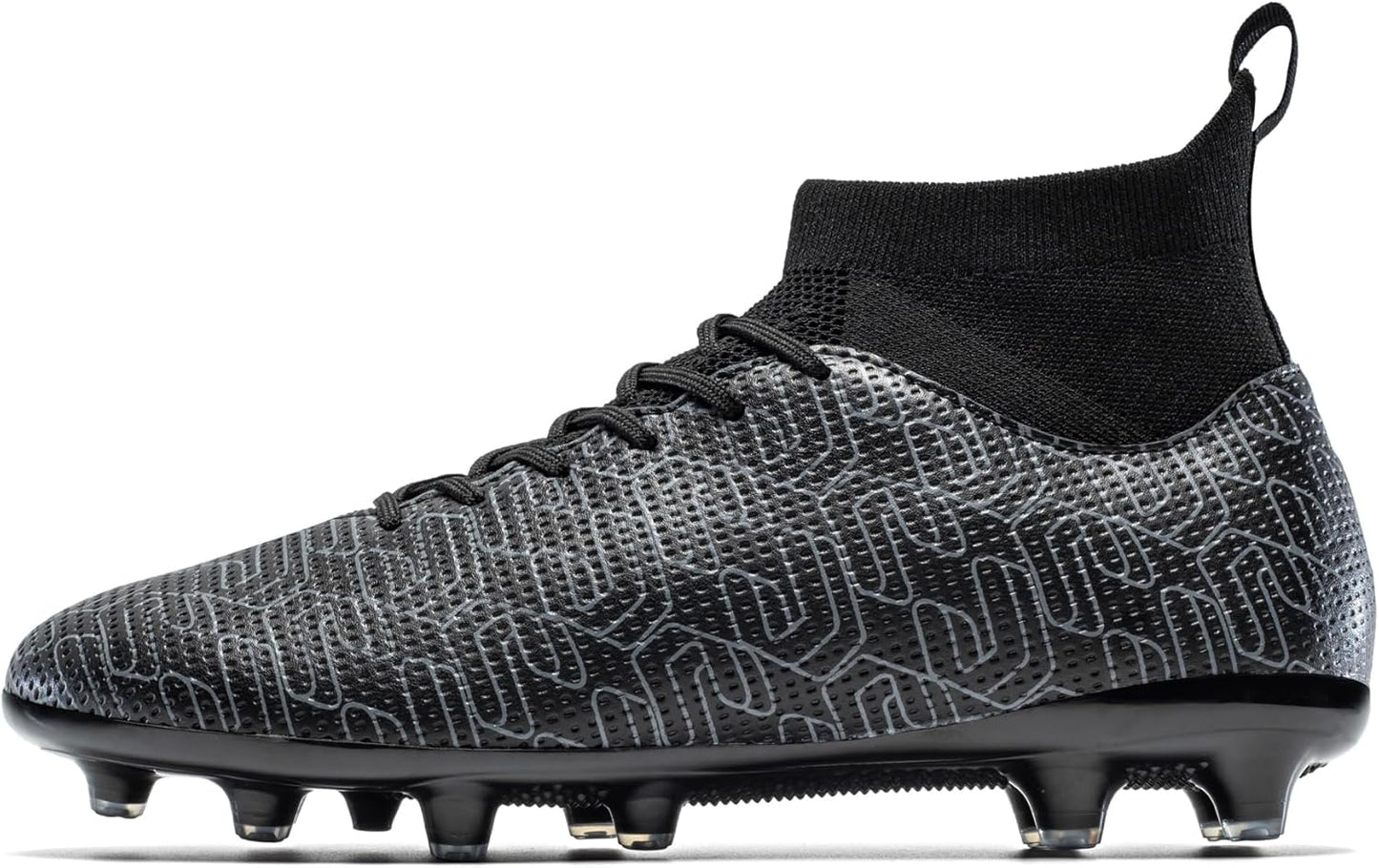 Kids Soccer Cleats Boys Youth Firm Groud Cleats for Girls High Top Trainning Football Shoes AG/FG