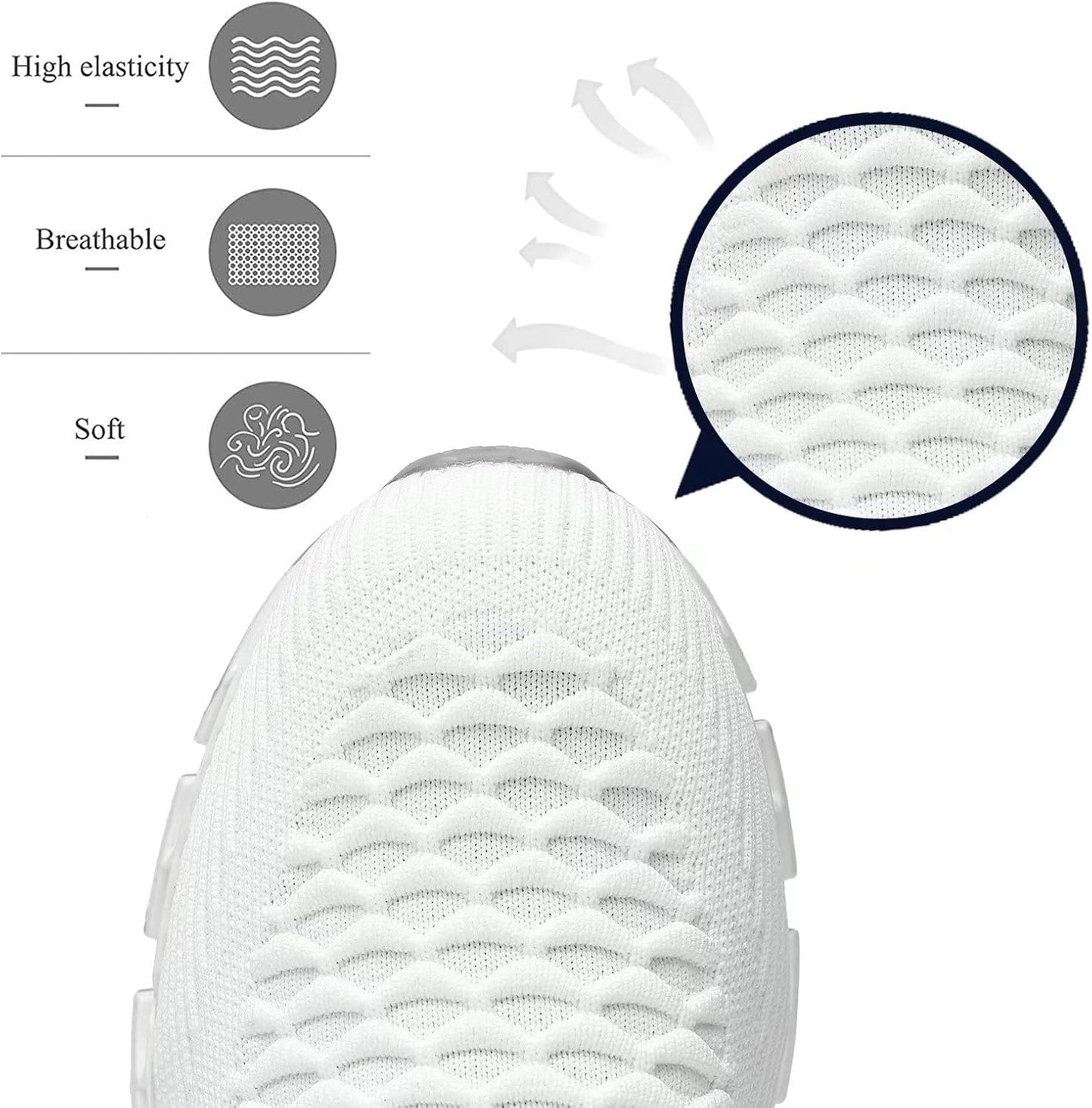 Men's Slip on Walking Running Shoes Blade Tennis Casual Fashion Sneakers Comfort Non Slip Work Sport Athletic Trainer