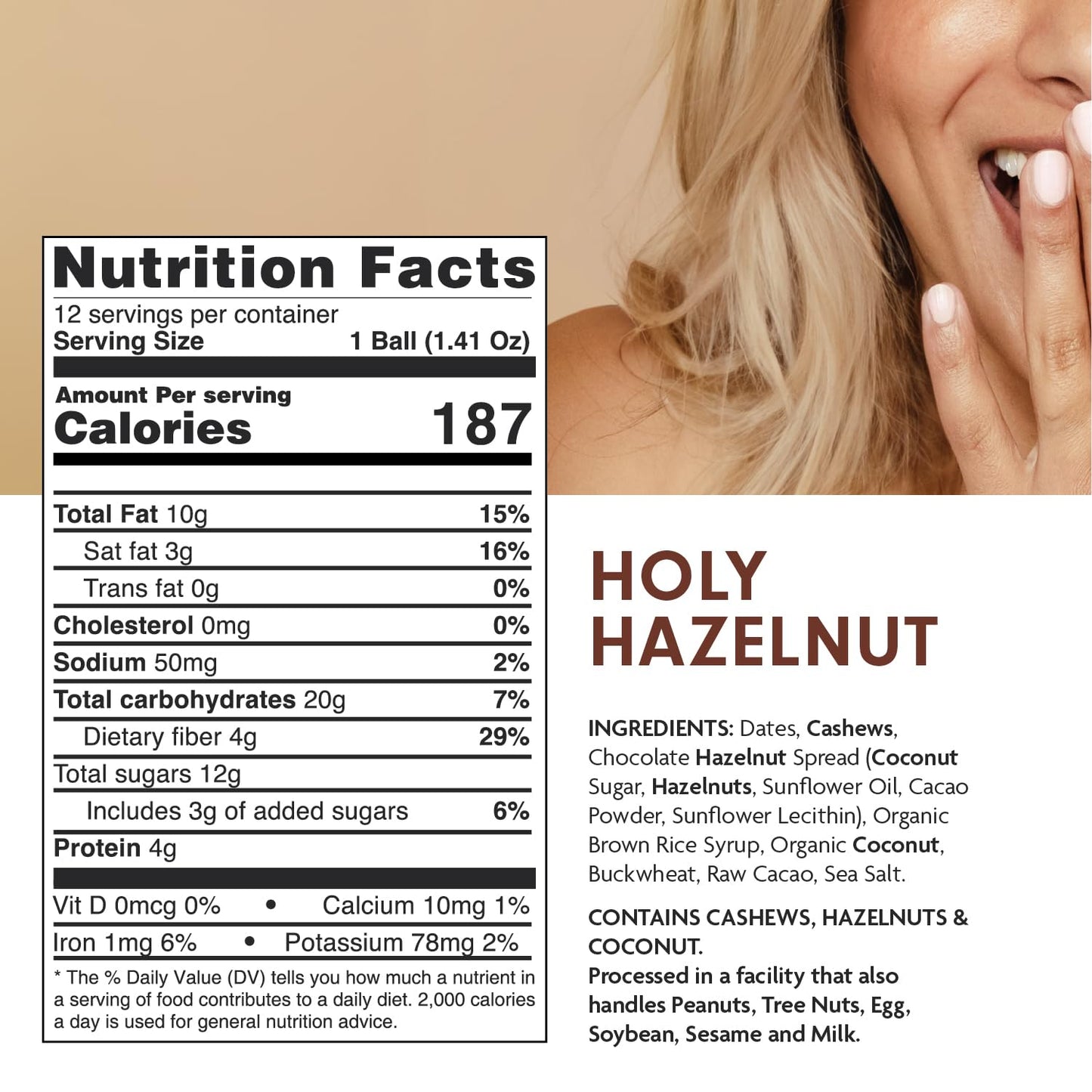 Health Lab - Holy Hazelnut Filled Balls 480g (12 x 40g)