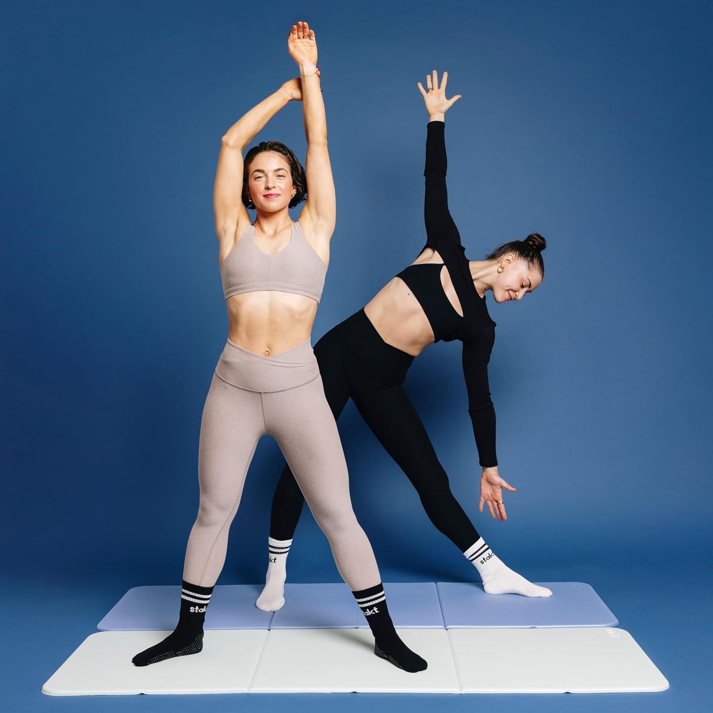 Foldable Multi-Purpose Fitness & Yoga/Pilates Mat, Workout Mat with Non-Slip Surface, Portable & Lightweight, For Studio or Home Use, As Seen on Shark Tank