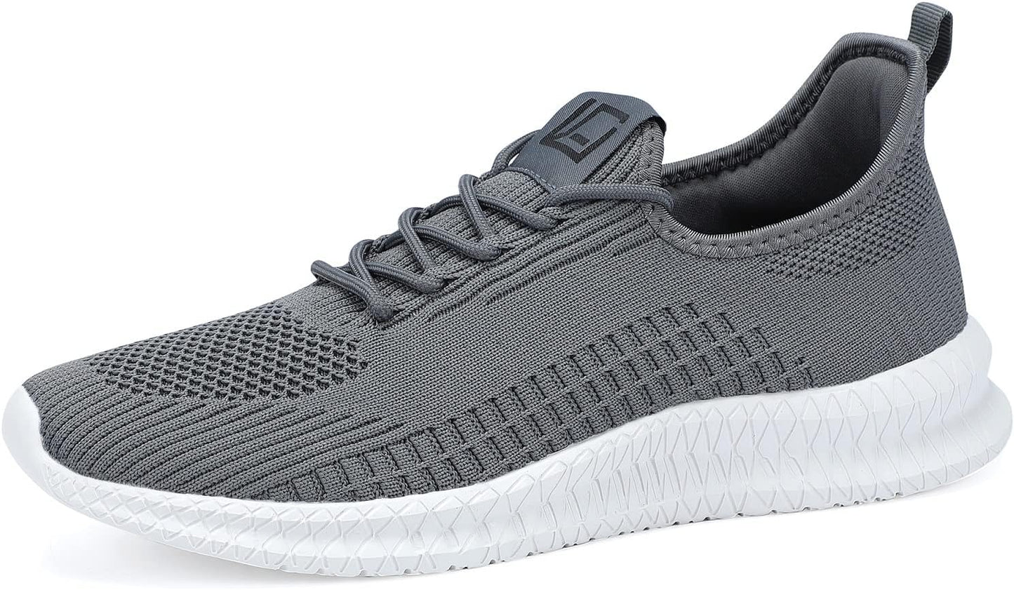 LCGJR Men's Running Shoes Ultra Lightweight Breathable Comfortable Walking Shoes Casual Fashion Sneakers Mesh Workout Shoes