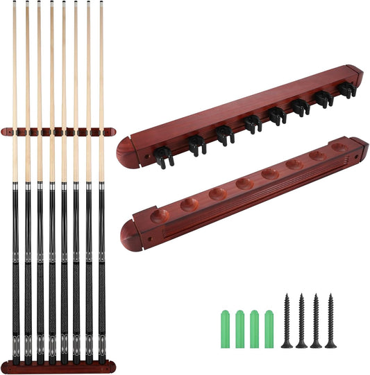 Pool Stick Holder - Wall Mounted with 6/8 Stick Capacity