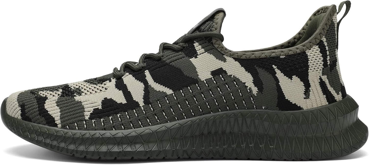 LCGJR Men's Running Shoes Ultra Lightweight Breathable Comfortable Walking Shoes Casual Fashion Sneakers Mesh Workout Shoes