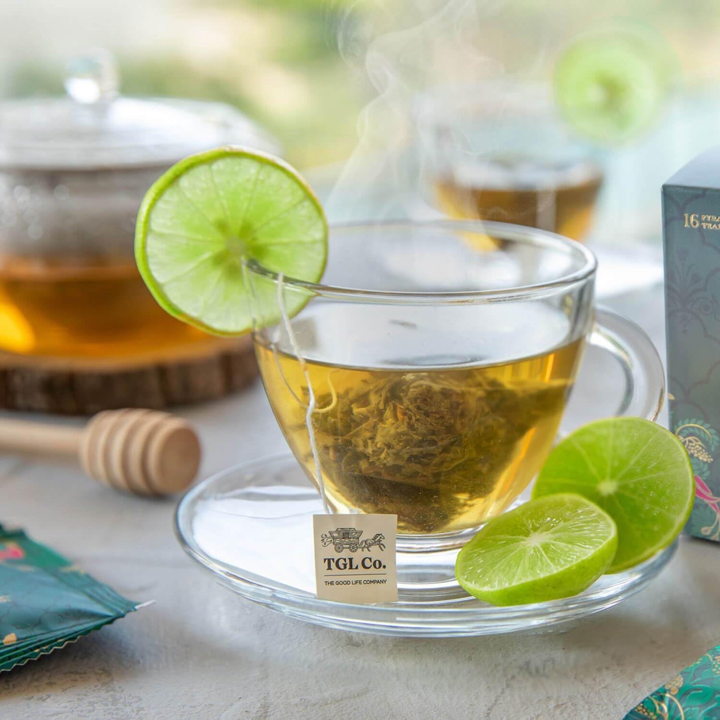 TGL Co. Lemon Detox Tea (16 Green Tea Bags) | Lemon Tea Keeps Hydrated | Sip it Hot or Iced