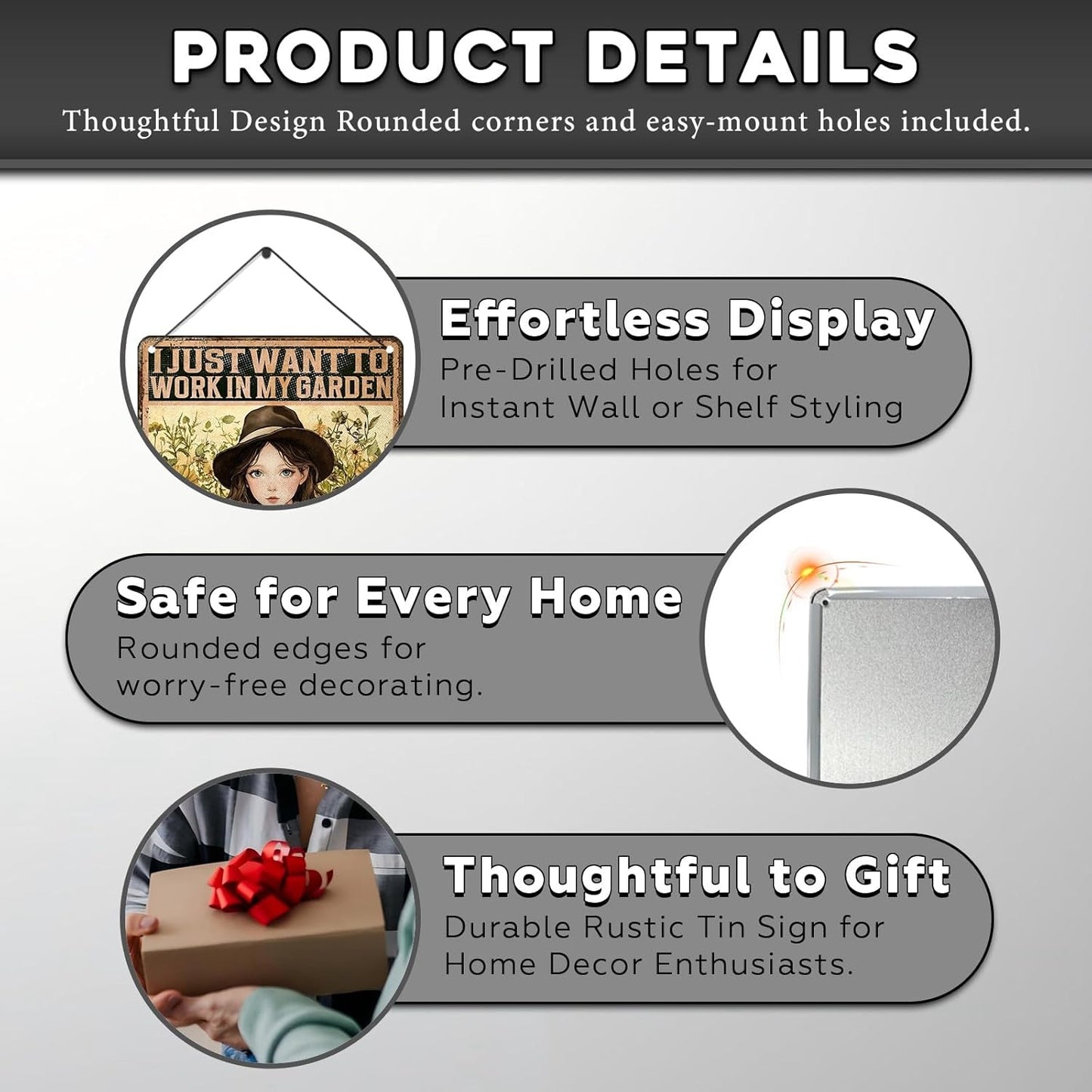 Cat Garden Vintage Tin Sign I Just Want To Work In My Garden and Hang Out With My Cat Retro Metal Tin Sign Sunflower Decor for Home Fence Porch Room Wall Decor Poster 12 * 16inch