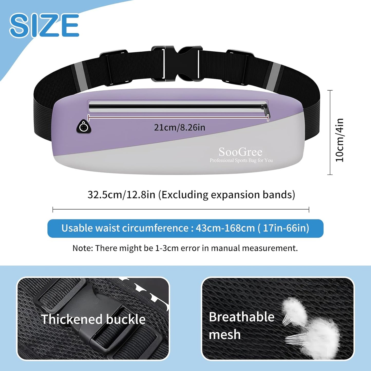 Slim Fanny Packs for Women Men,Waterproof Waist Pack with Reflective Strip Adjustable Strap,Running Belt for Sports Workout Cycling Hiking, Casual Hands-Free Wallets Phone Bag (Style 11)