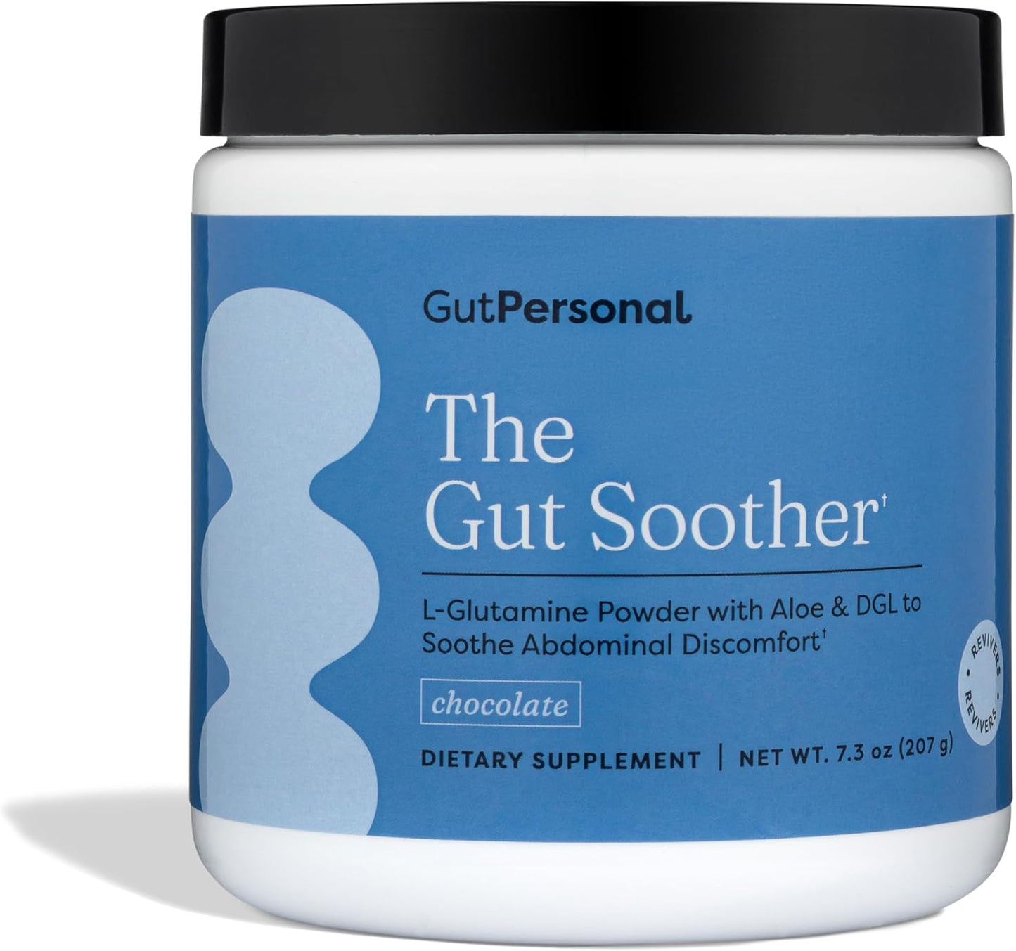 The Gut Soother L-Glutamine Powder Supplement: Restore Gut Lining, Soothe Digestive Discomfort While Promoting Overall Gut Health, 30 Servings (Chocolate)