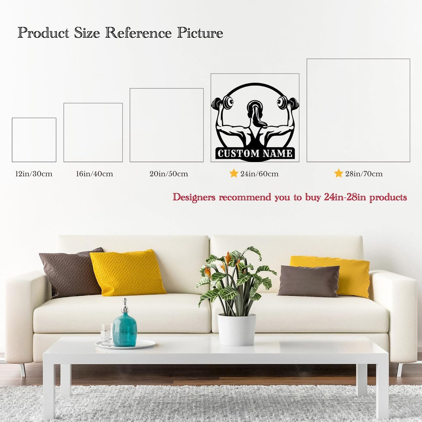 Customized Metal Gym Name Sign, Personalized Sports Room Wall Art,Metal Gym Sign,Unique Fitness Wall Sign, Gym Lovers Unique Gift, Gym Wall Art,Training Center Sign (Style-16)