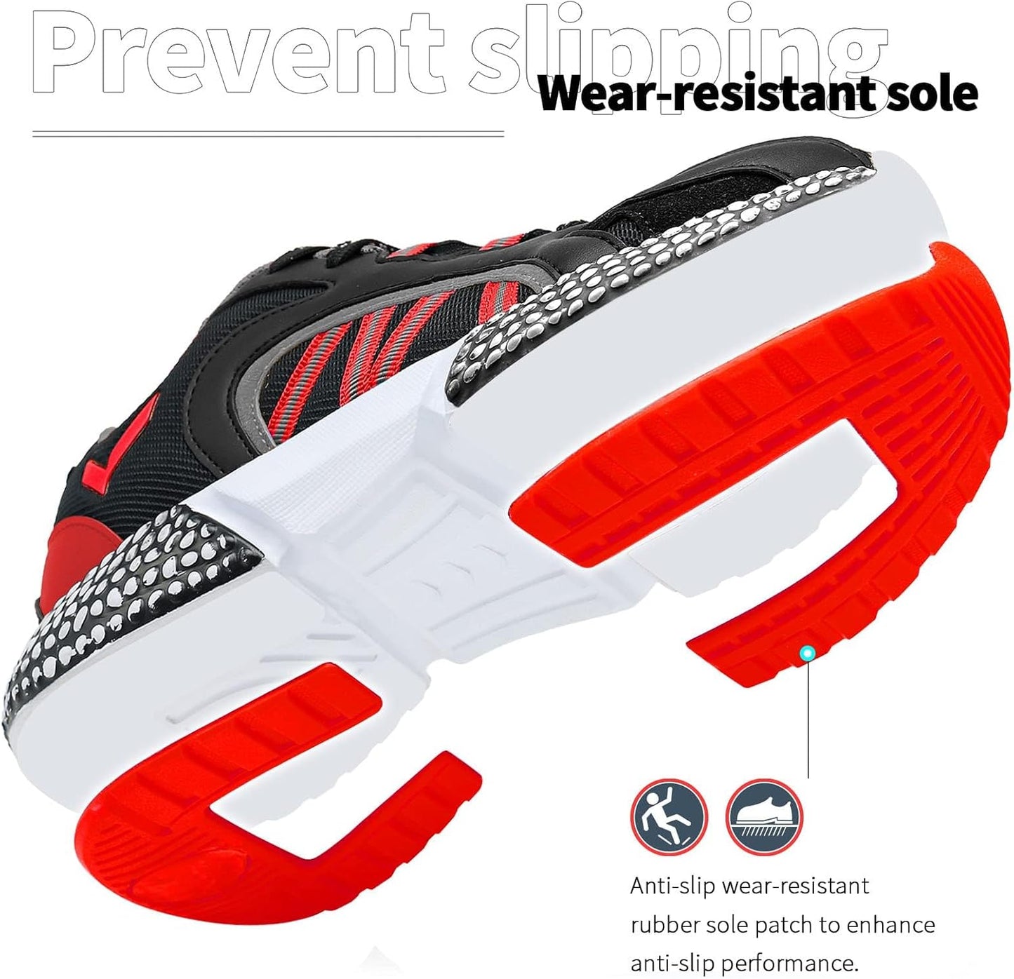 WETIKE Boy's Shoes Mesh Slip on Lightweight Running Sneakers