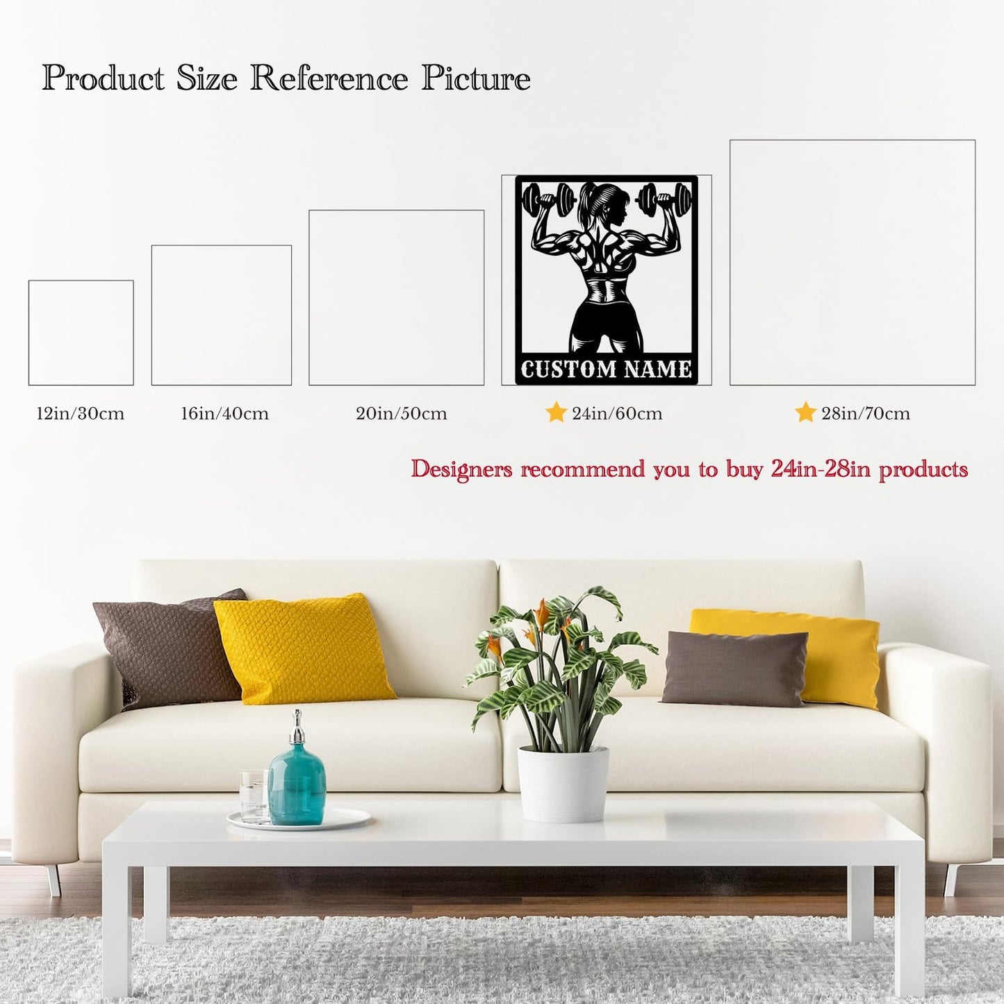 Customized Metal Gym Name Sign, Personalized Sports Room Wall Art,Metal Gym Sign,Unique Fitness Wall Sign, Gym Lovers Unique Gift, Gym Wall Art,Training Center Sign (Style-13)