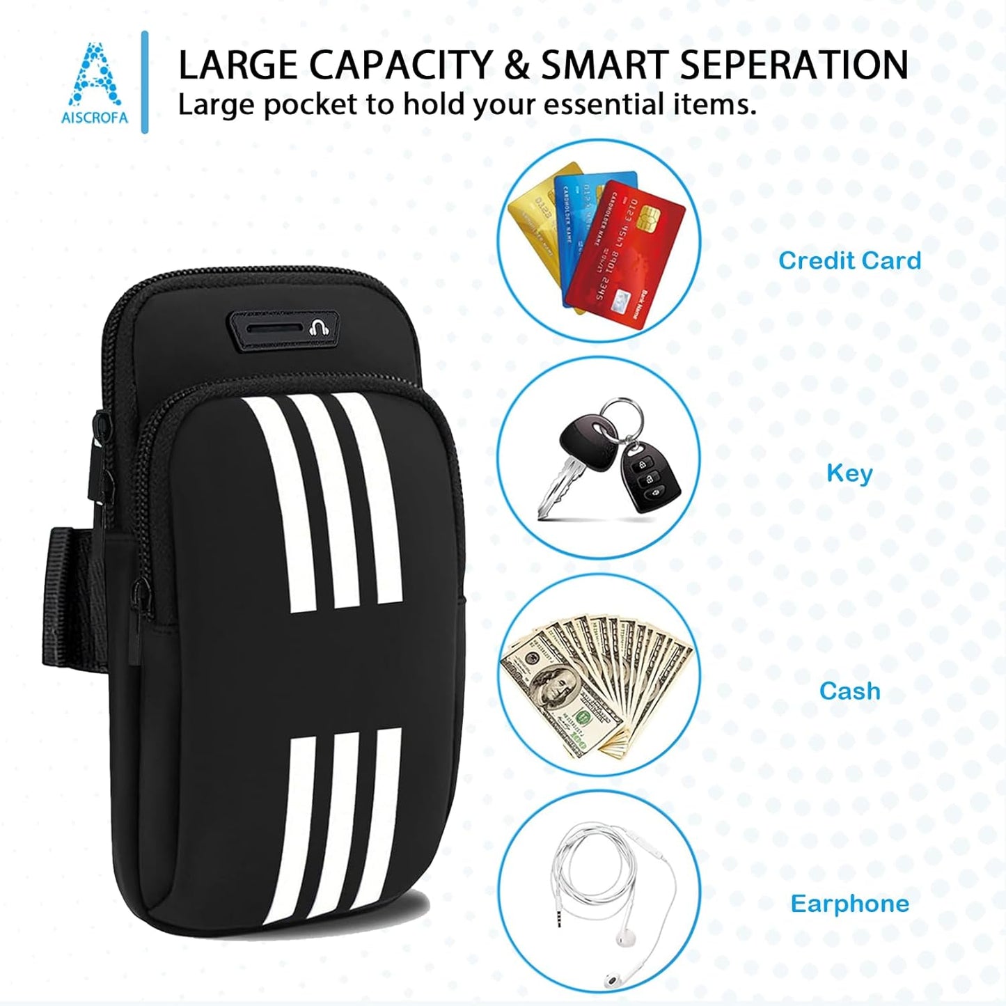 Running Armband, Cell Phone Purse Small Crossbody Bags for Women Men Kids Pouch for iPhone 15/14/13 pro/Plus/xs/xr/xs max, Galaxy S22 Ultra and More