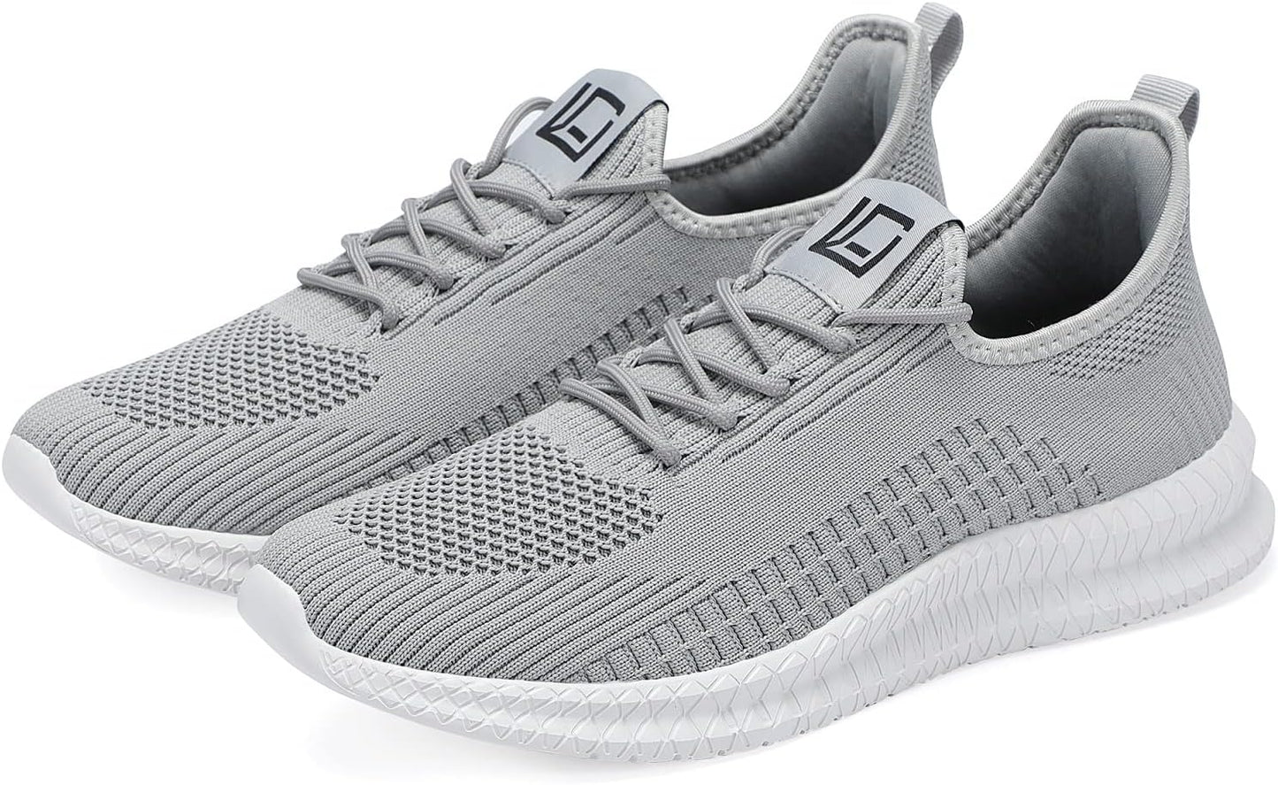 LCGJR Men's Running Shoes Ultra Lightweight Breathable Comfortable Walking Shoes Casual Fashion Sneakers Mesh Workout Shoes