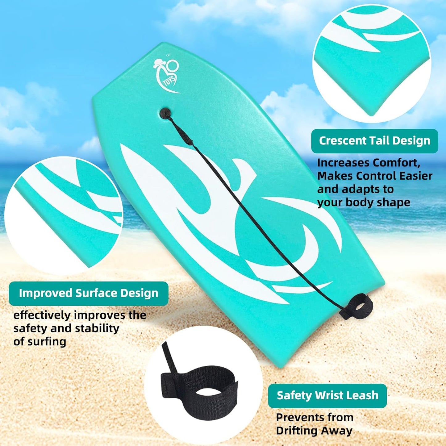 Body Board Lightweight with EPS Core