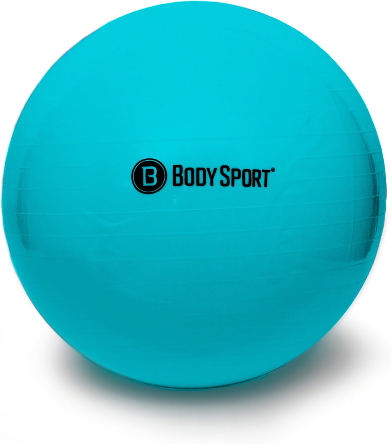 Body Sport Exercise Ball with Pump for Home, Gym, Balance, Stability, Pilates, Core Strength, Stretching, Yoga, Fitness Facilities, Desk Chairs