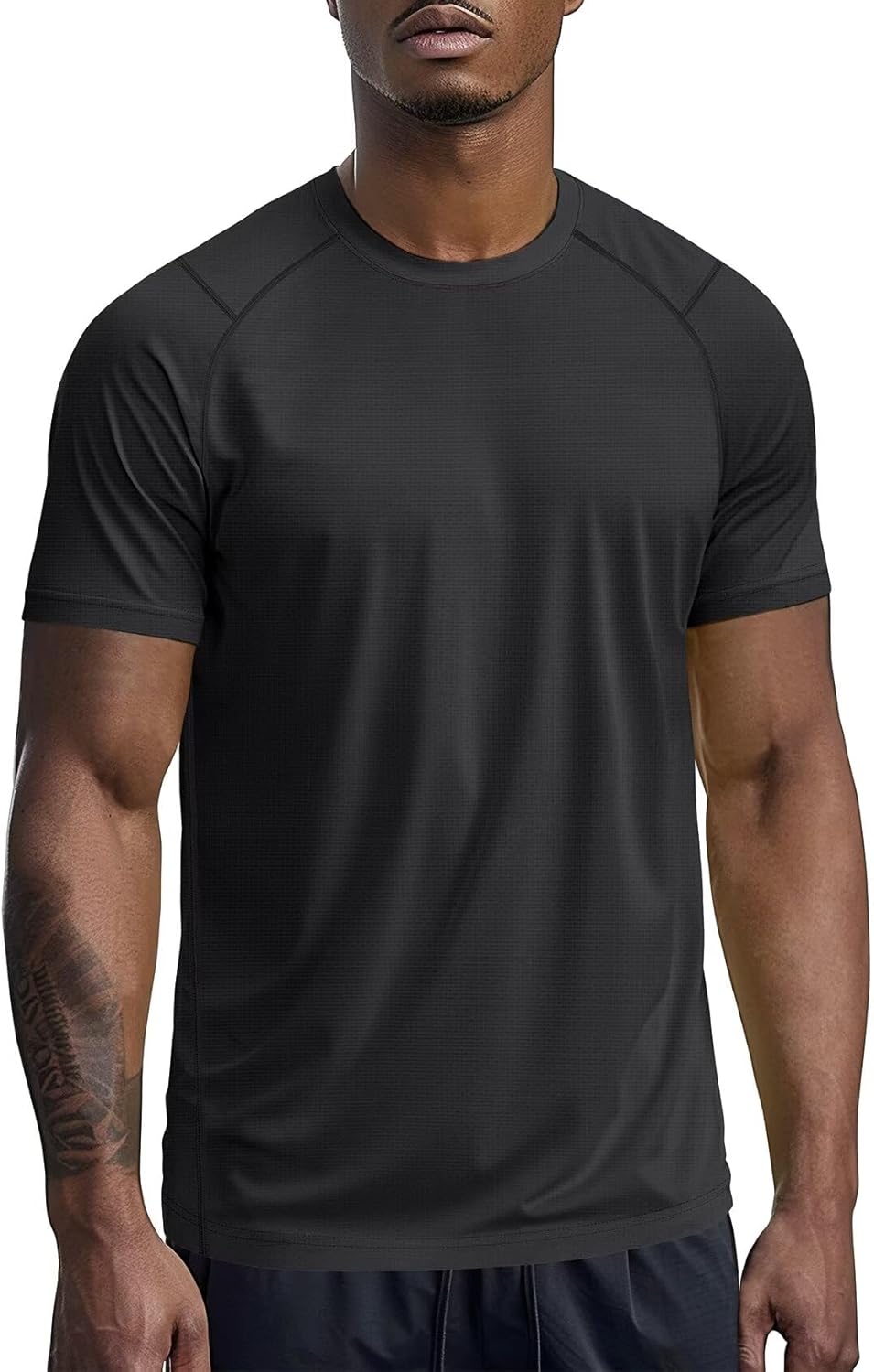 Zengjo Mens Athletic Shirts Short Sleeve Quick Dry Gym Workout Running Exercise T-Shirt Moisture Wikcing Sports Tee Top