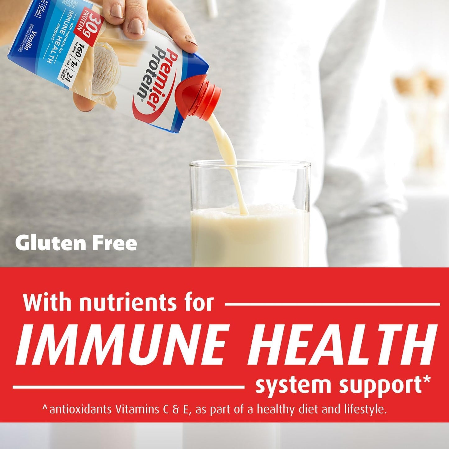 Premier Protein Protein Shake, Vanilla, 30g Protein, No Added Sugar, 11 fl oz Pack of 12 (Packaging May Vary)