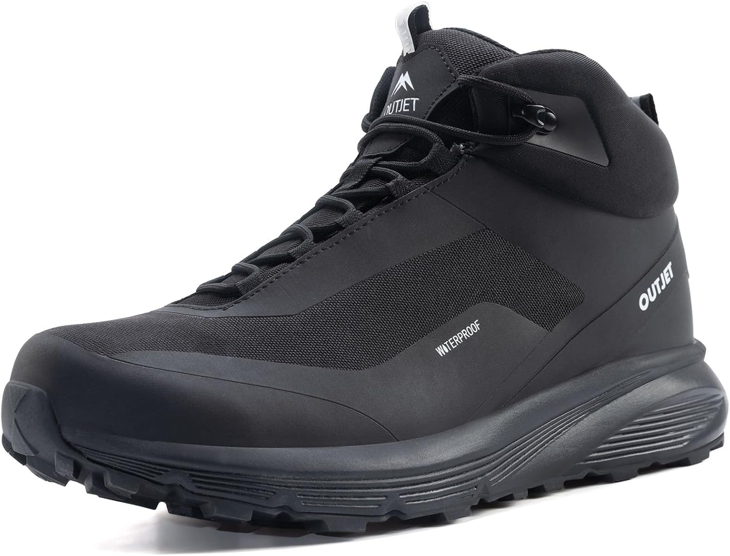Men's Waterproof Hiking Boots Lightweight Comfortable Breathable Outdoor All-Terrain Trekking Ankle Boots
