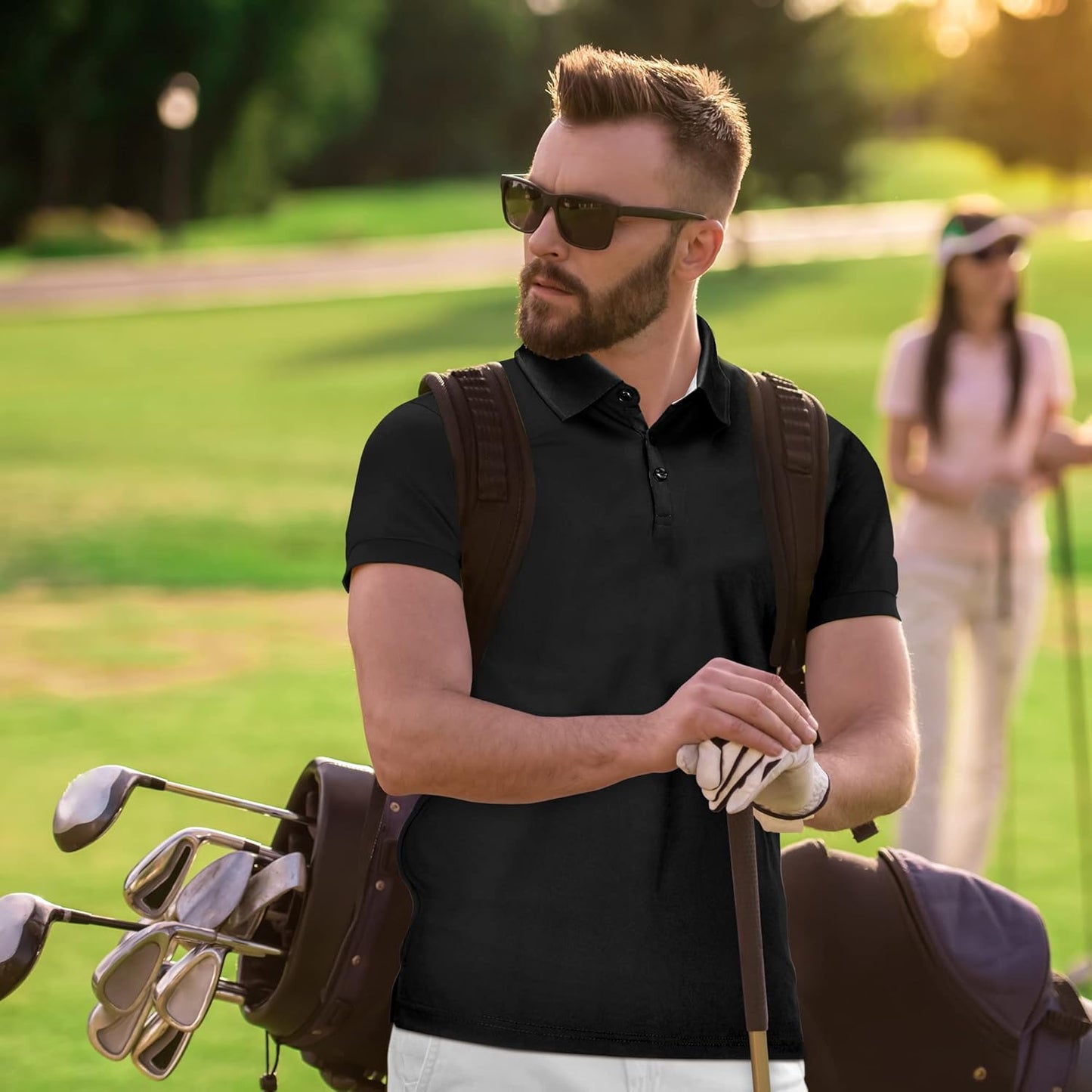 Mio Marino Golf Polo Shirts for Men - Dry Fit - Ultra-Thin Breathable Fabric