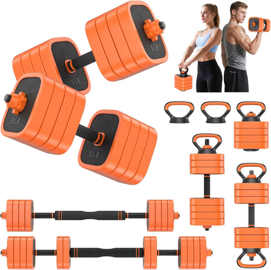 Adjustable Dumbbells Set, 45/65/85 lbs Free Weight Set with Connector, 4 in1 Dumbbells Set for Home Gym Workout