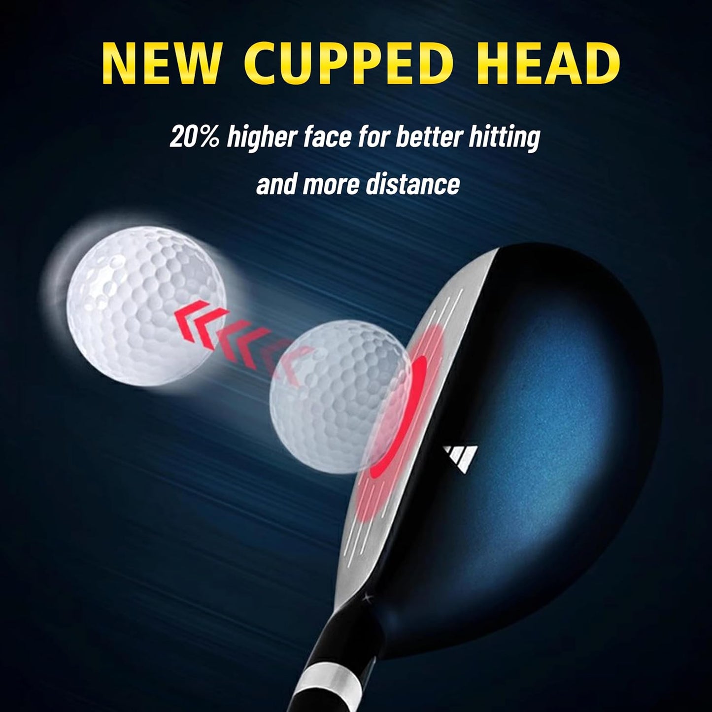 PGM Men's G Type Complete Golf Club Set - Titanium #1 Driver, Draw-Biased Hybrid, High-Strength Iron Set, High Forgiveness Putter, with Stand Bag