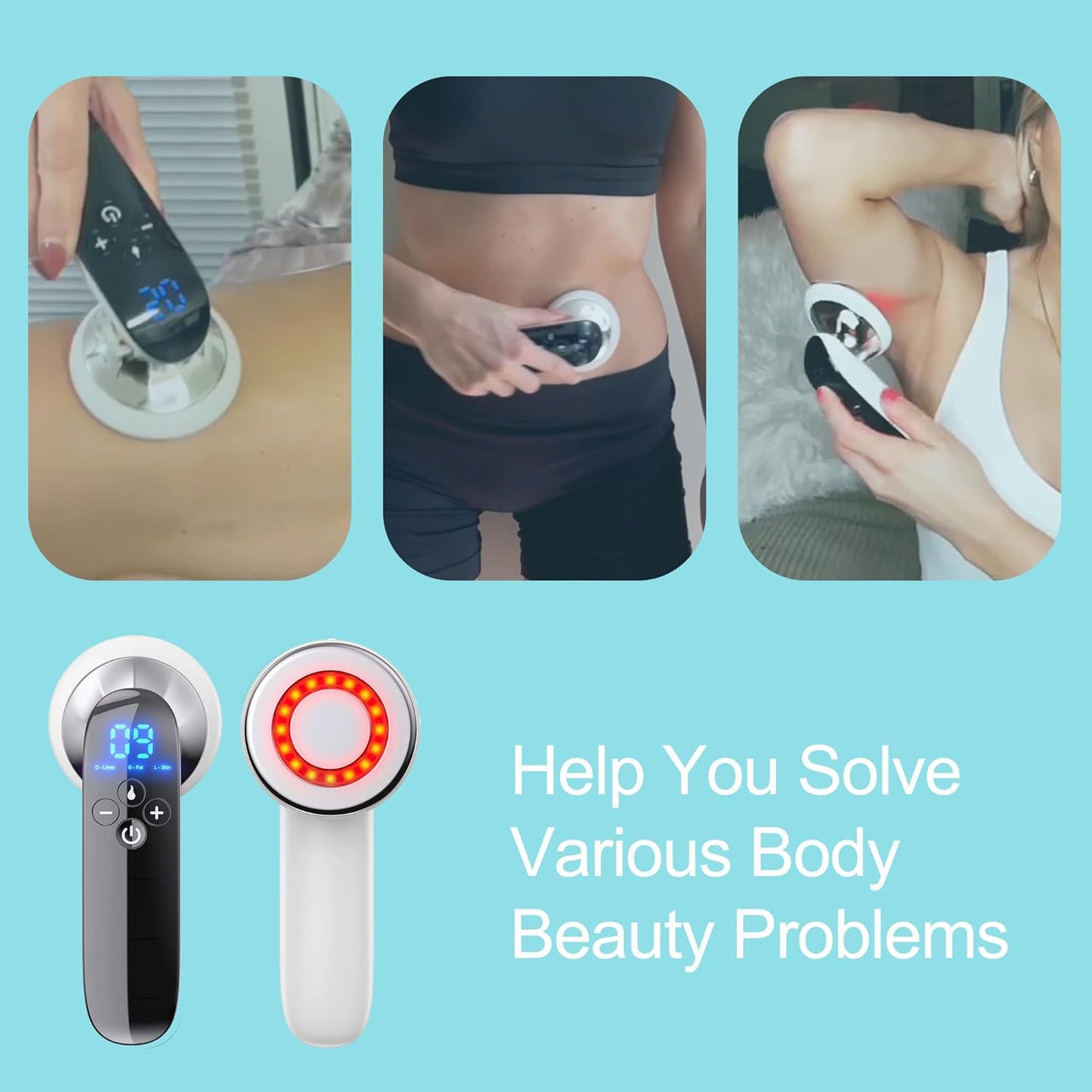 MASIKE Body Machine, Professional Handheld Multifunctional Machine – for Belly, Waist, Arm, Leg, Butt, Ideal Gift for Man&Women