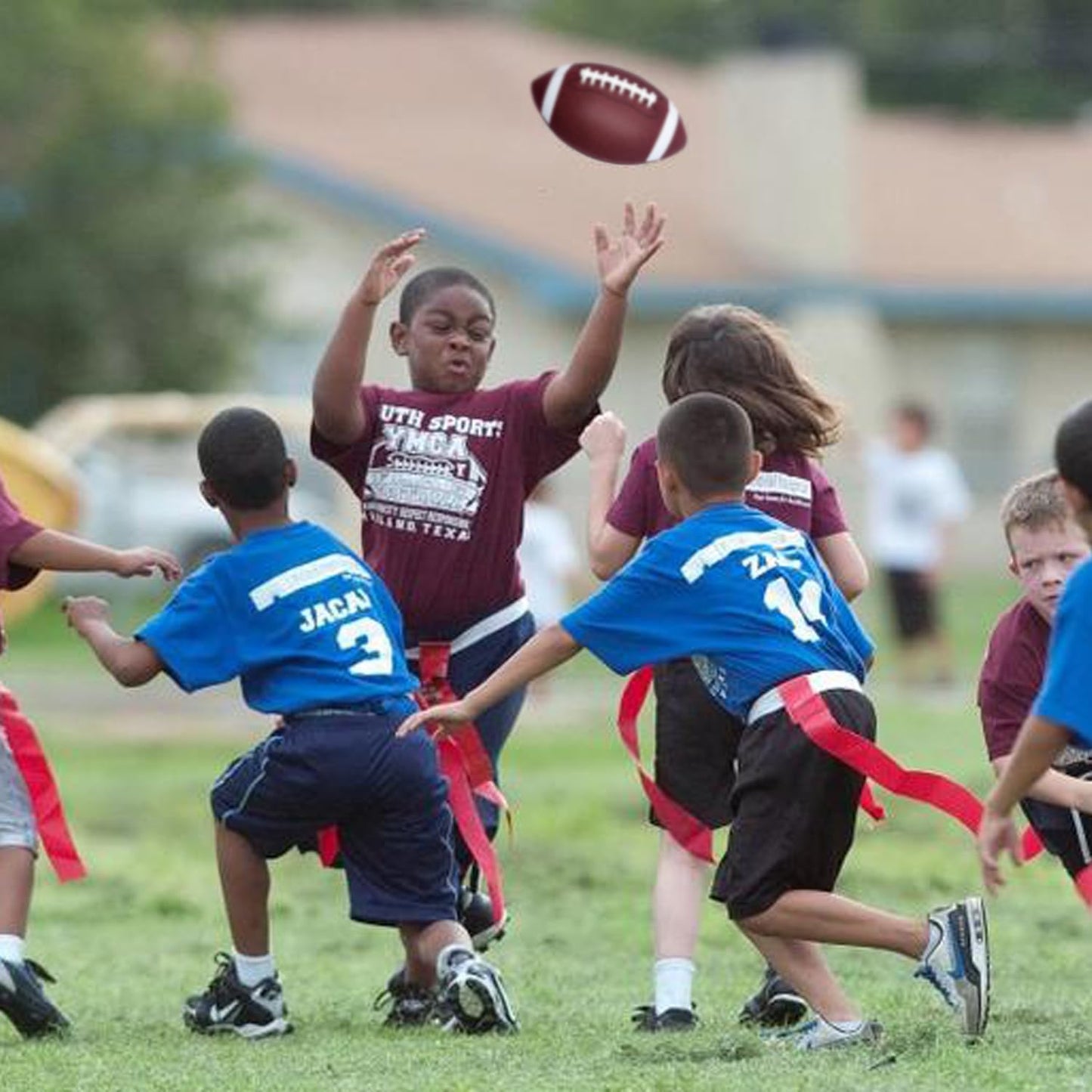 3-Piece Sports Balls Set, Includes Size 5 Basketball, Size 4 Soccer Ball, Size 6 Football & Pump, Sports Equipment Perfect Sports Gift for for Boys, Girls, Teens, and Adults
