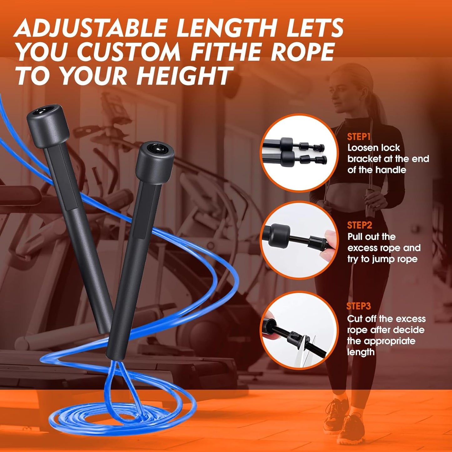 14 Pack Adjustable PVC Jump Rope for Cardio Fitness - Versatile Jump Rope for Women Men Kids Christmas Gift -Tangle-Free for Keeping Fit, Training, Workout