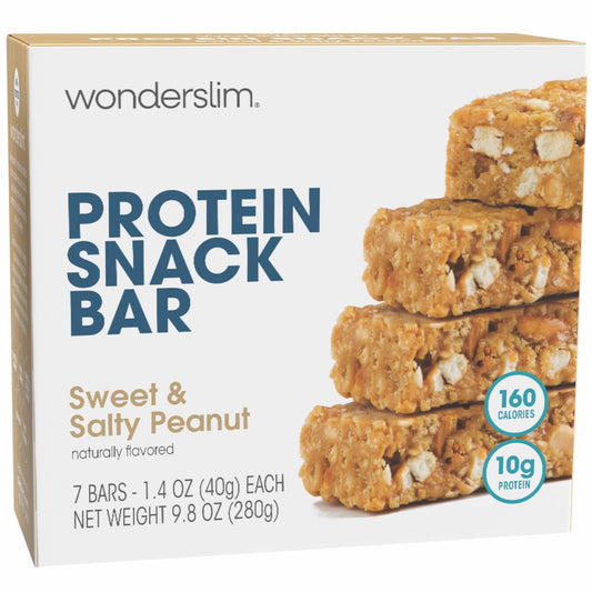 WonderSlim Protein Snack Bar, Sweet & Salty Peanut, (7ct)