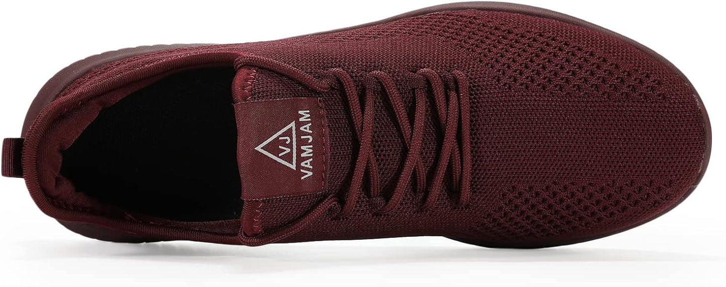 VAMJAM Men's Running Shoes Ultra Lightweight Breathable Walking Shoes Non Slip Athletic Fashion Sneakers Mesh Workout Casual Sports Shoes