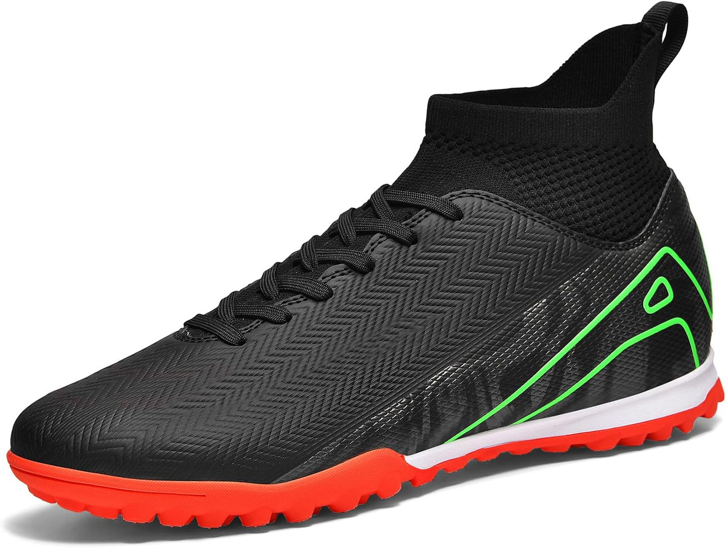 Indoor Soccer Cleats Mens Womens Turf Soccer Cleats Wide Socer Shoes FG AG TF High Ankle Football Boots