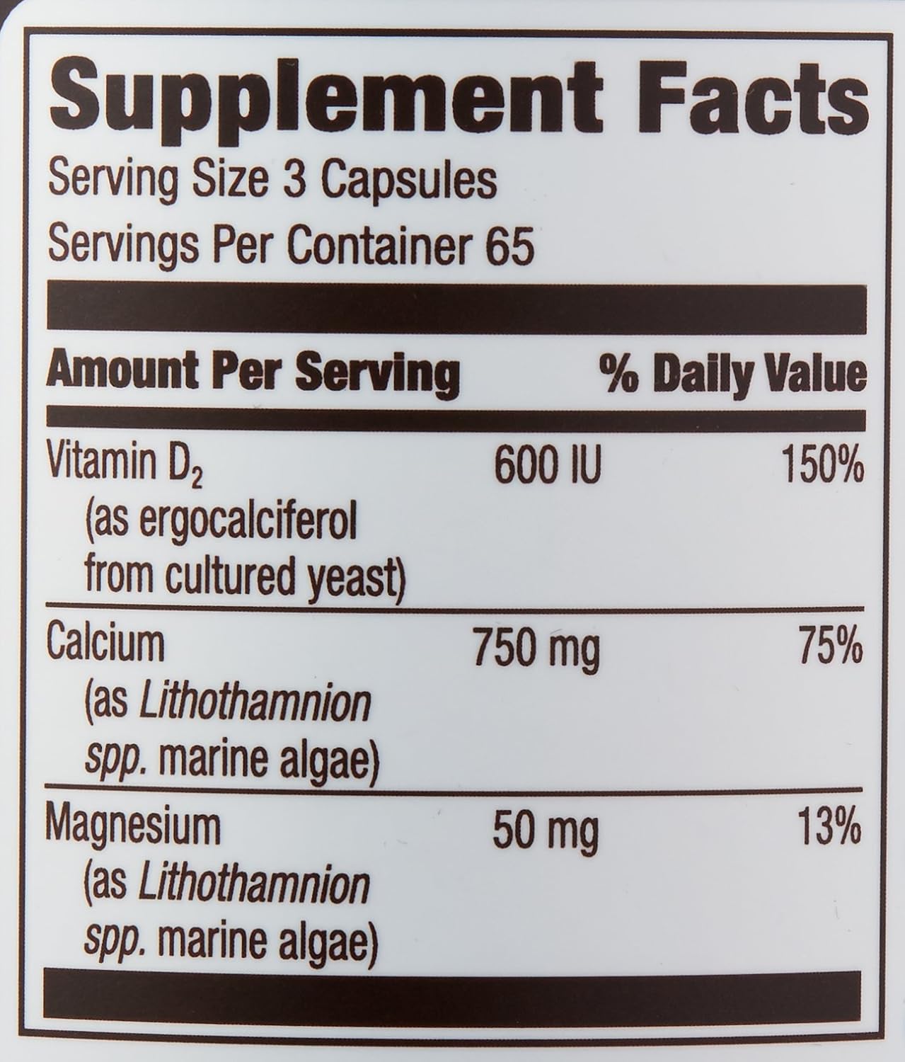 Amazon Elements Calcium Complex, 195 Capsules