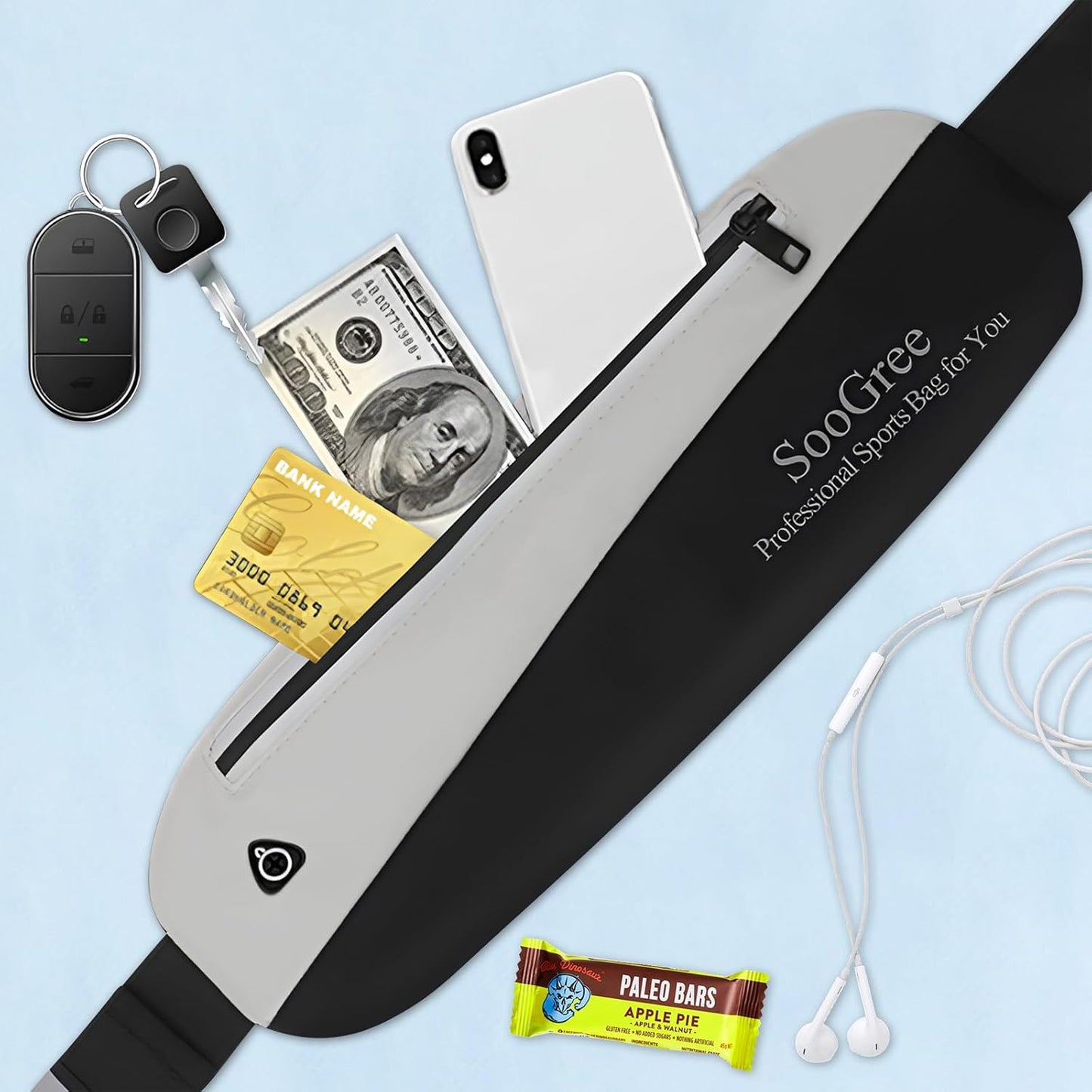 Slim Fanny Packs for Women Men,Waterproof Waist Pack with Reflective Strip Adjustable Strap,Running Belt for Sports Workout Cycling Hiking, Casual Hands-Free Wallets Phone Bag (Style 11)