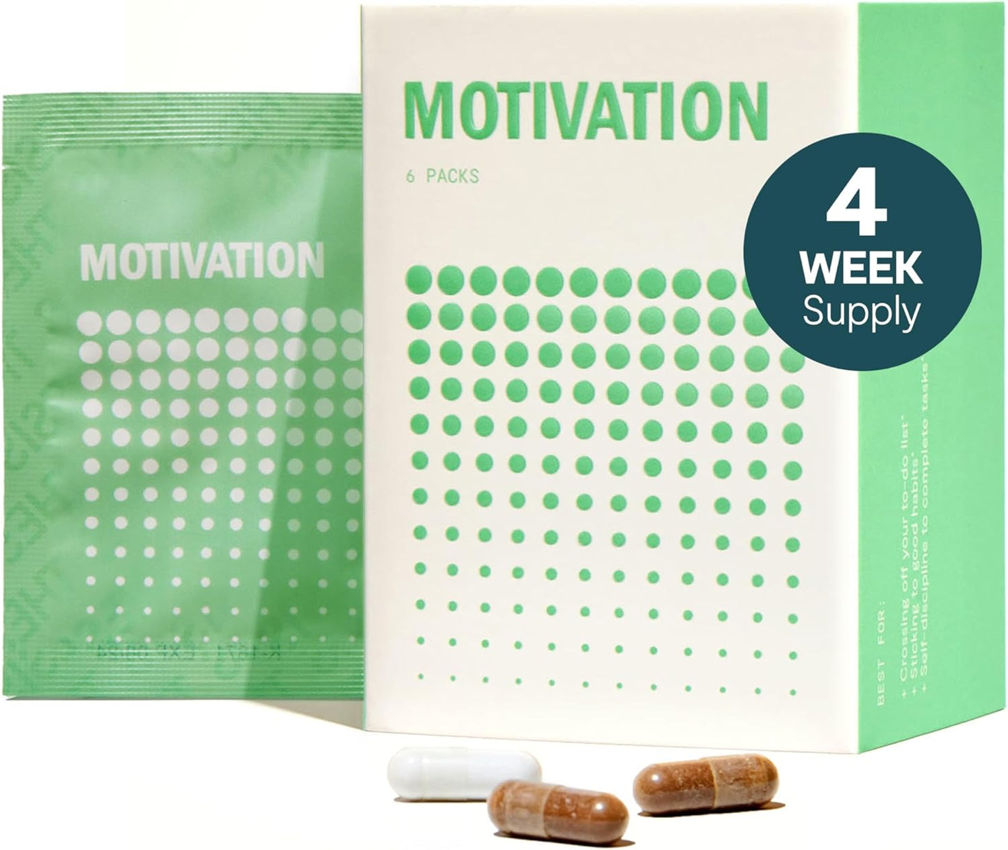 Thesis Motivation - Nootropic Brain Support Supplement - Promote Healthy Brain Energy, Focus & Beat Procrastination - Artichoke Extract, Dynamine & More - 1 Month Supply (24 Servings)