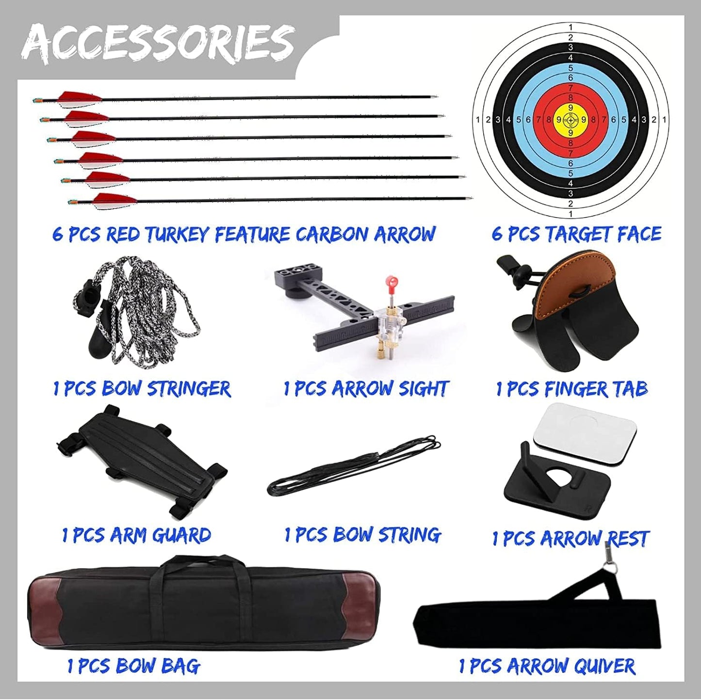 DEERACE Takedown Recurve Bow and Arrow Set 62" Classic Traditional Wooden Bow for Adults Youth Beginner Hunting Targeting Archery