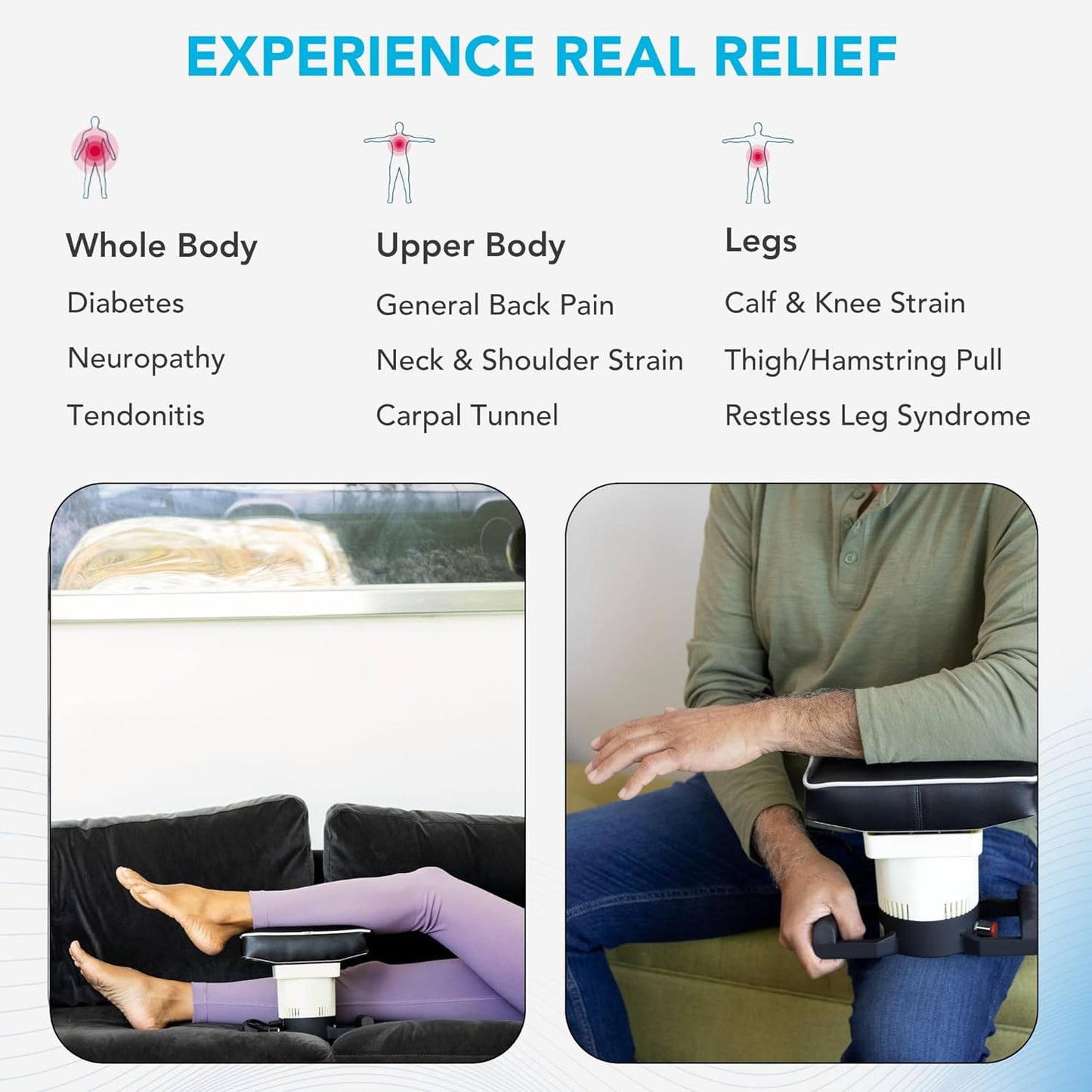 MedMassager Body Massager Plus | Deep Tissue Massage Therapy Unit, Dual Speed, Portable Relaxation & Relief - Reduces Pain & Improves Circulation MMB05